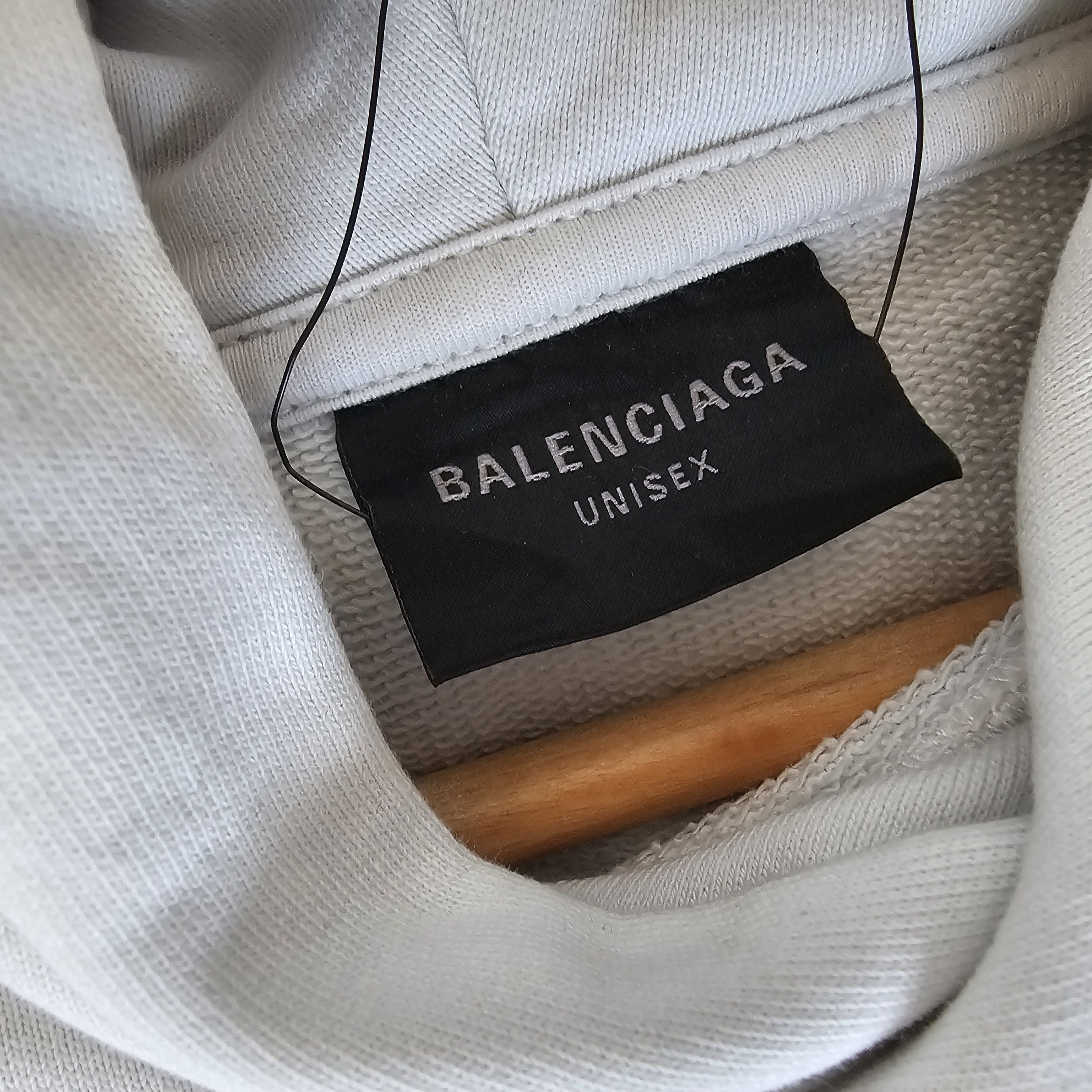 Balenciaga Balenciaga Large Fit Hoodie 'Dirty White Size US M / EU 48-50 / 2 - 5 Thumbnail