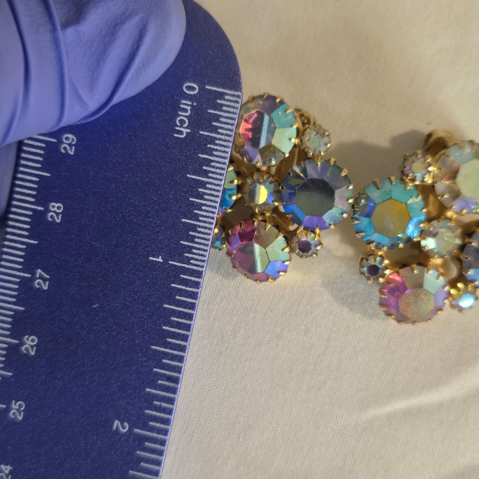 Manish Arora Beautiful Vintage Aurora Borealis Earrings Size ONE SIZE - 10 Thumbnail
