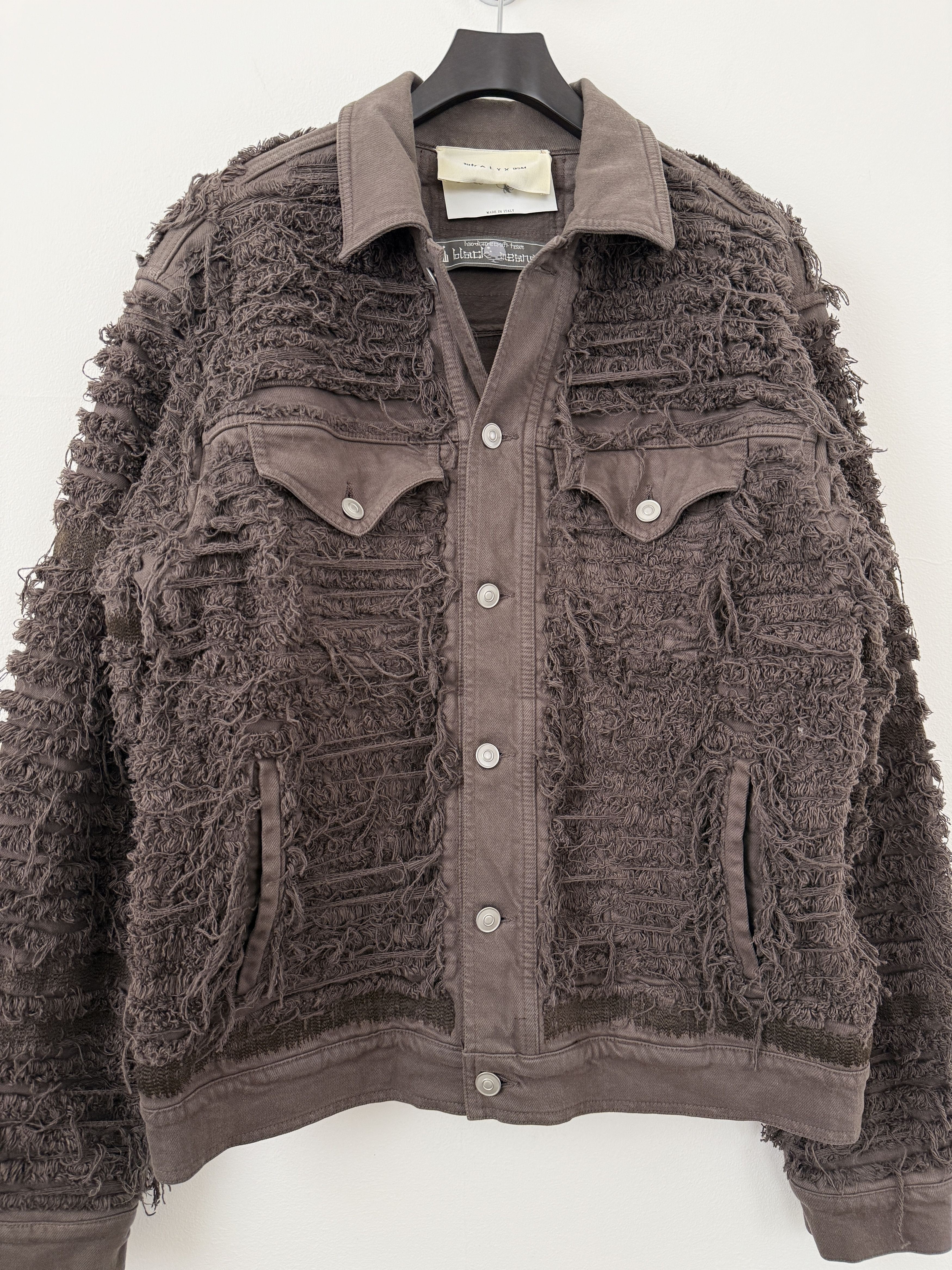 1017 ALYX 9SM × Blackmeans Distressed Denim Jacket Size US L / EU 52-54 / 3 - 8 Thumbnail