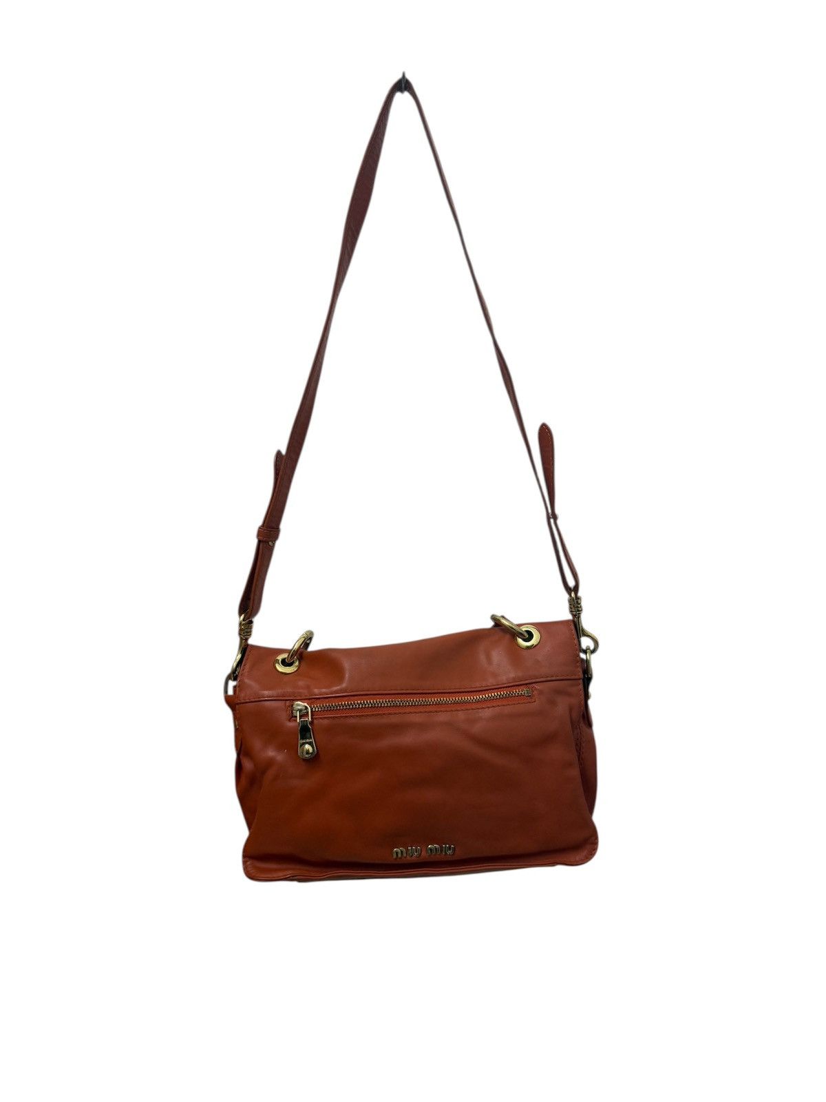 Genuine Leather × Miu Miu Y2K Miu Miu Cross Body Bag Leather Made in Italy Size ONE SIZE - 6 Thumbnail