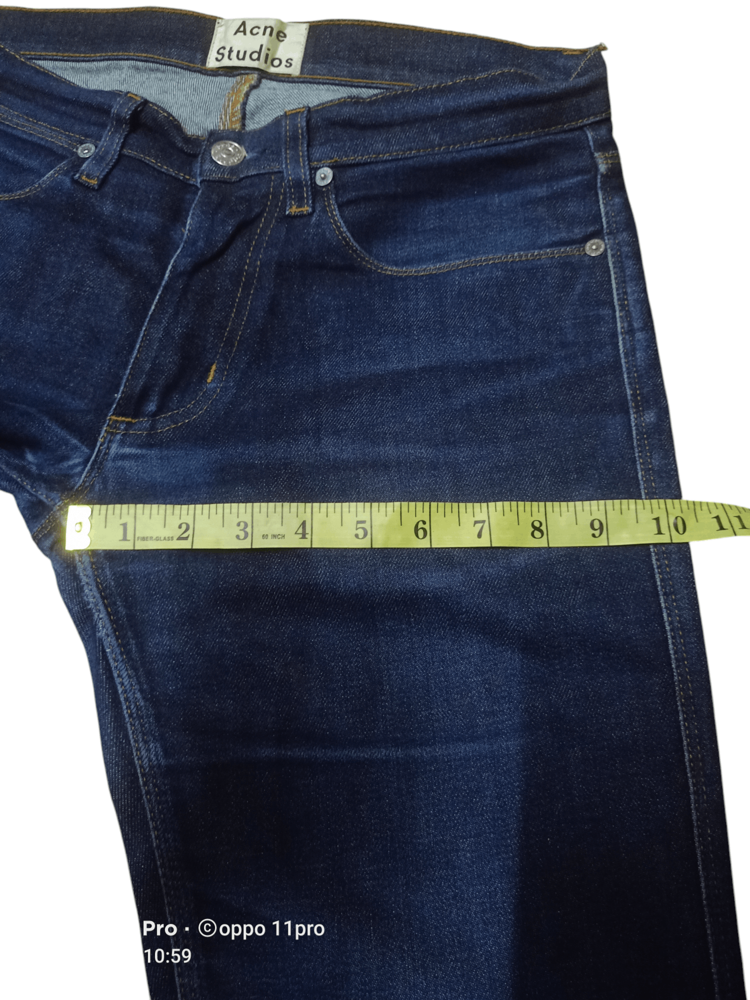 Acne Studios Ance Studio Max StR Raw Denim Size US 31 - 8 Thumbnail