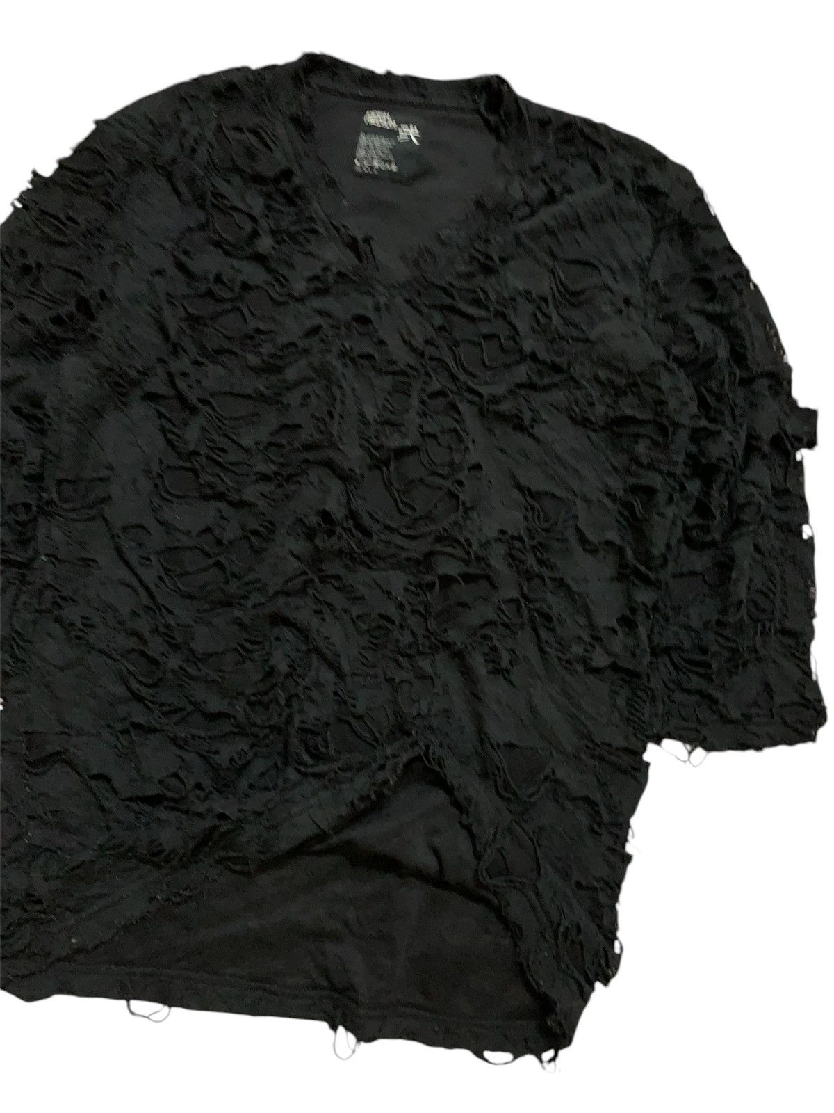Kapital 💥Ppfm Ripped kapital Style Shirt Black Size M / US 6-8 / IT 42-44 - 2 Thumbnail