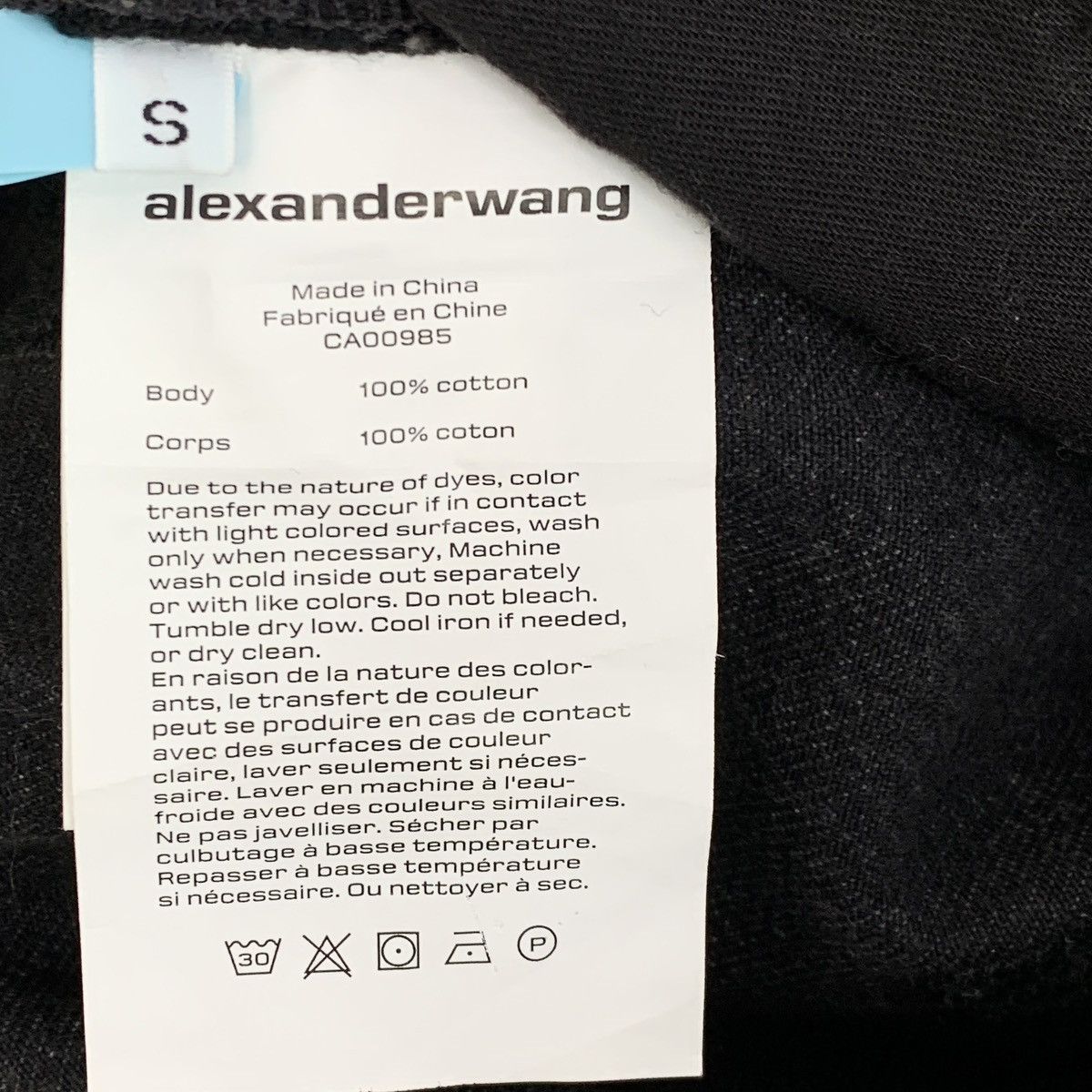 Alexander Wang Alexander Wang Black & Grey Cuffed Denim Pants K26WX Size 27" / US 4 / IT 40 - 6 Thumbnail