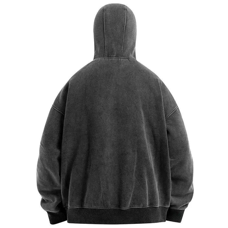 Designer × Vintage Streetwear Design Zipper Loose Hoodie Sweatshirt Size US L / EU 52-54 / 3 - 2 Thumbnail