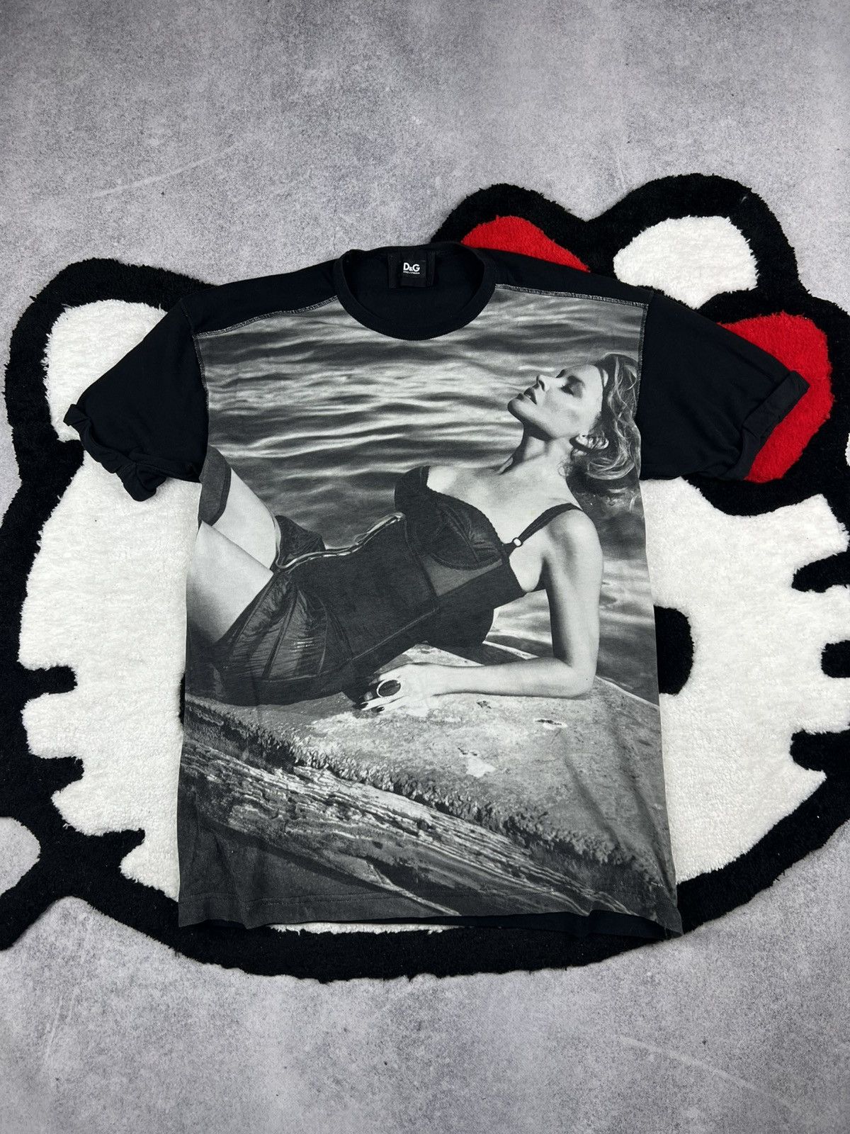 Vintage Dolce&Gabbana Overprinted Photo Vincent Peters Tee