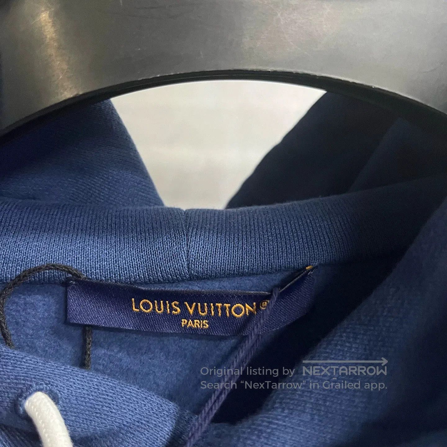Louis Vuitton louis vuitton blue logo hoodie with drawstring. Size US XXL / EU 58 / 5 - 2 Thumbnail