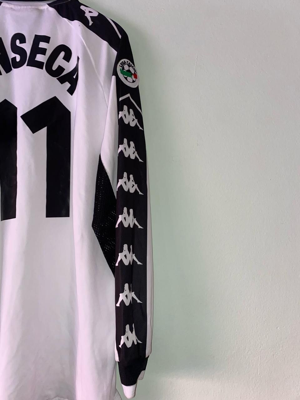 Kappa Juventus 1999/00 match worn jersey "Fonseca" Size US XL / EU 56 / 4 - 5 Thumbnail