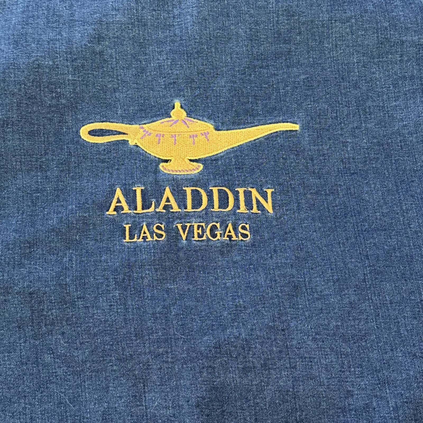 Other Vintage 90s Aladdin Las Vegas Casino Denim Jacket Size US XL / EU 56 / 4 - 6 Thumbnail