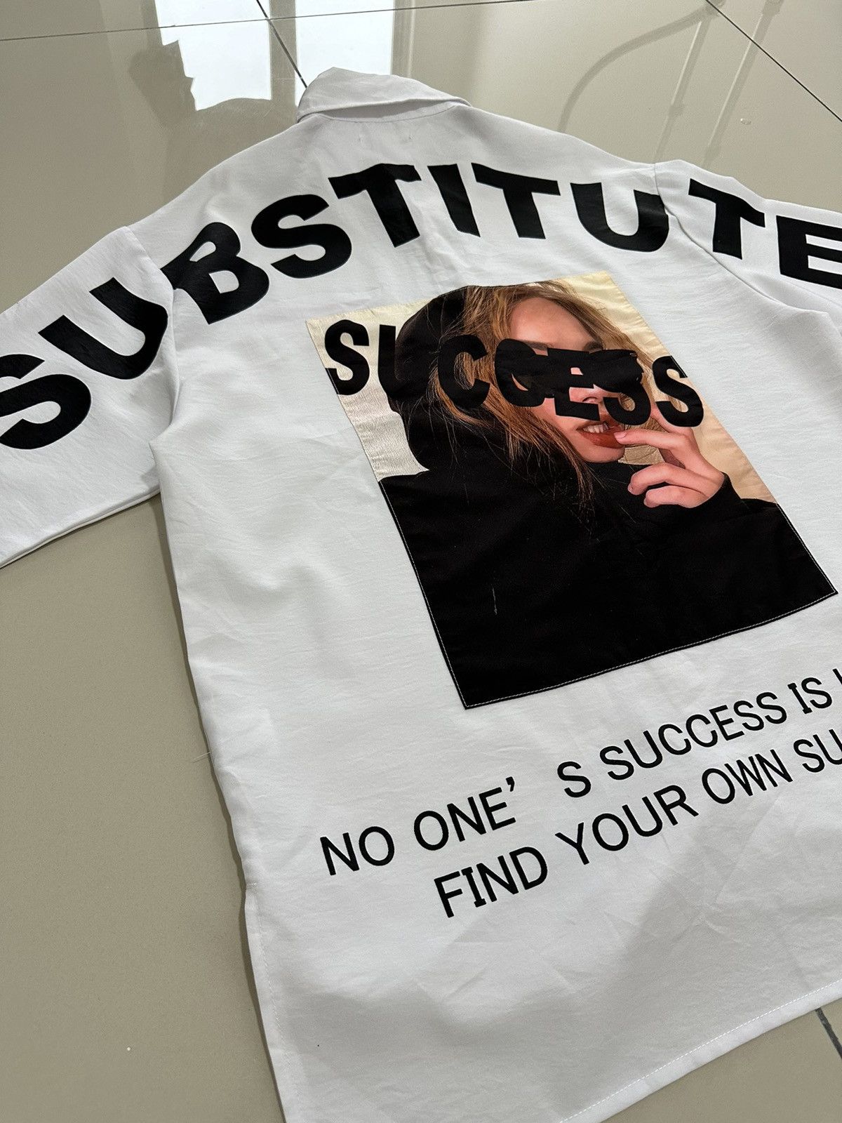 If Six Was Nine In the Attic H Oversized Button Up Shirt Substitute Success Size US M / EU 48-50 / 2 - 7 Thumbnail