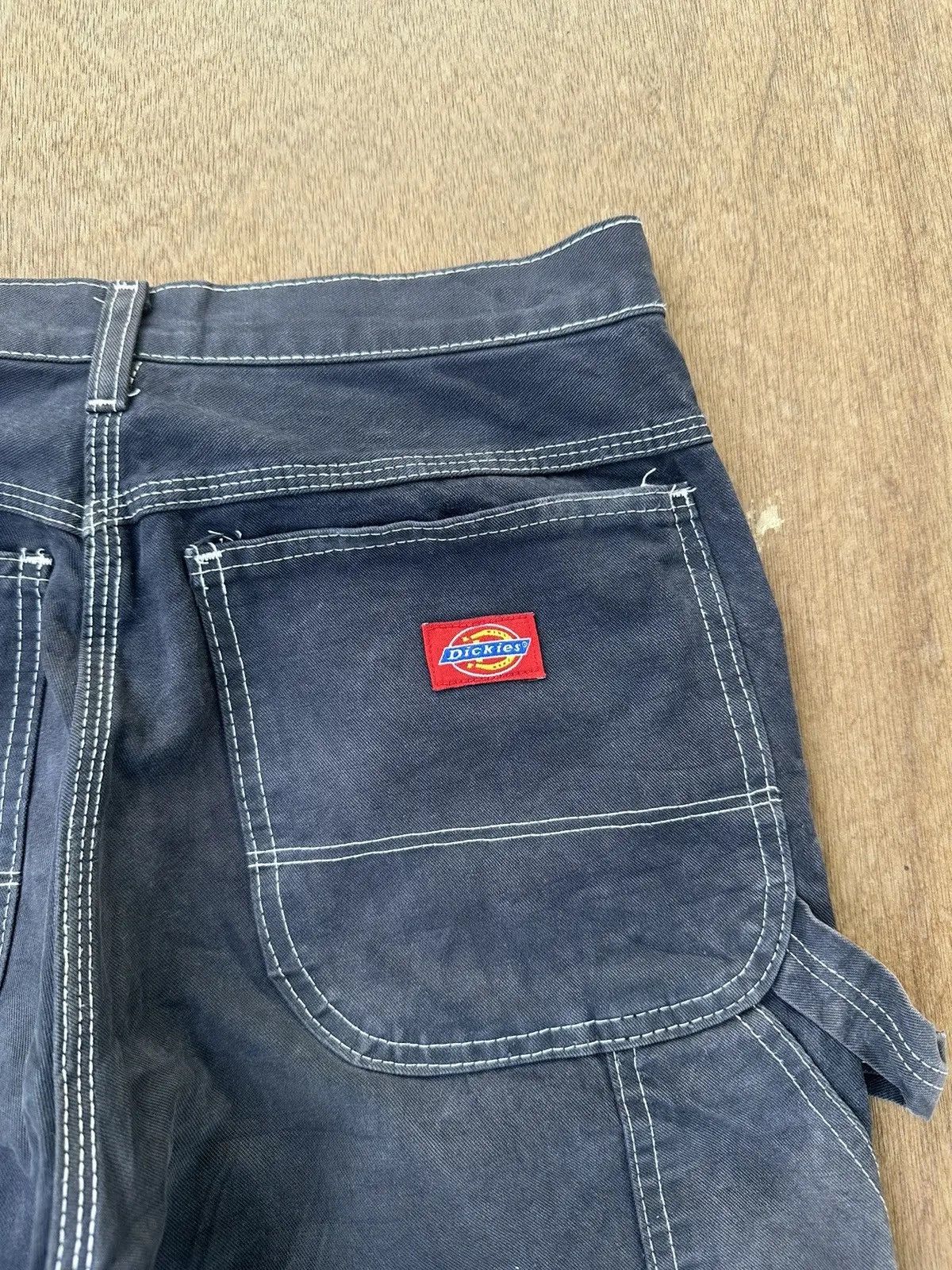 Dickies STEALS🔥VINTAGE DICKIES WORKWEAR FADED BAGGY CARPENTER PANTS Size US 27 - 12 Thumbnail