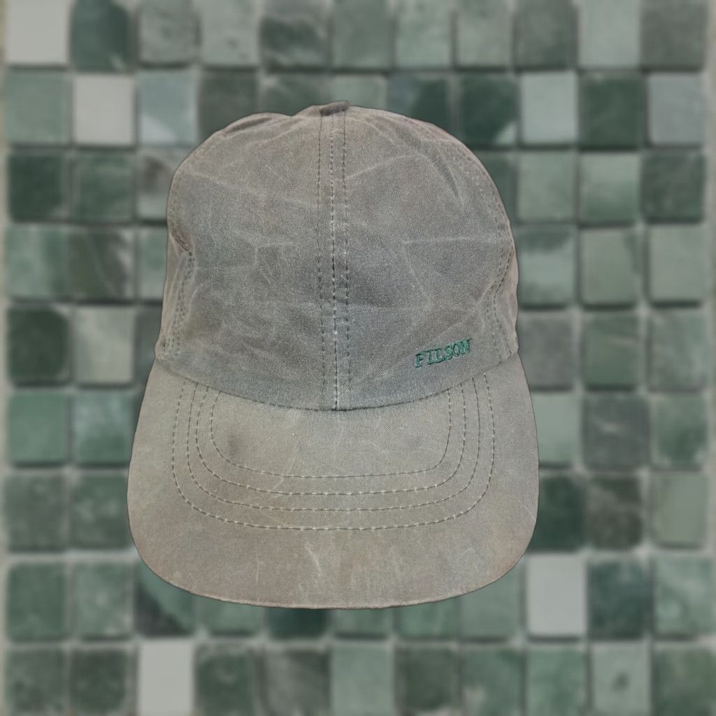 Filson VINTAGE 90' CC FILSON OIL TIN CLOTH HUNTING HAT WITH EAR FLAP SZ XLARGE Size ONE SIZE - 1 Thumbnail