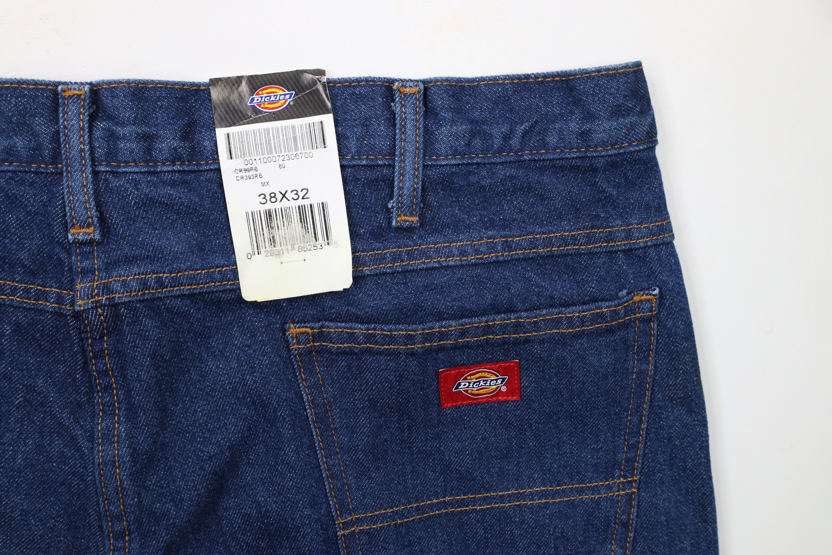 Dickies × Vintage Deadstock Vintage Y2K Dickies Wide Leg Dungaree Denim Jeans Size US 38 / EU 54 - 11 Thumbnail