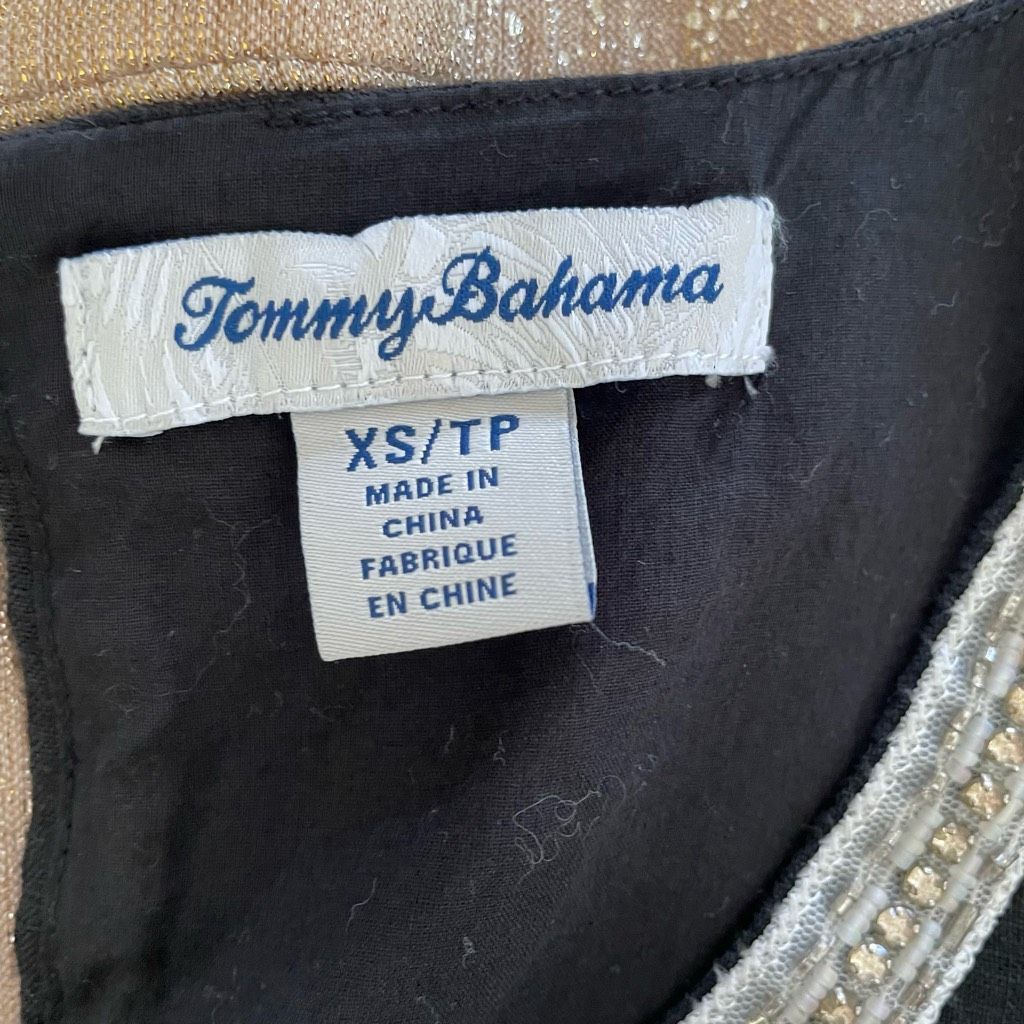 Tommy Bahama Tommy Bahama Black Linen Shift Dress XS Size XS / US 0-2 / IT 36-38 - 7 Thumbnail