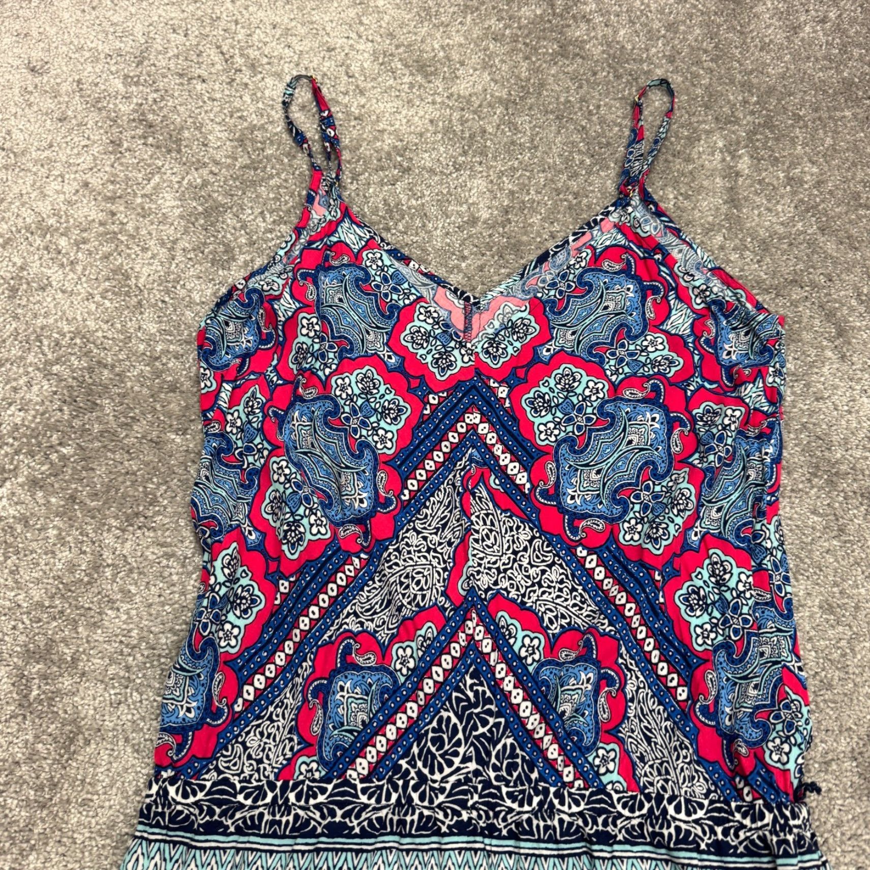 Tommy Bahama VINTAGE Tommy Bahama Paisley Wide Leg Jumpsuit Womens Medium Boho Summer Beach Resort Casual Size 32" / US 10 / IT 46 - 3 Thumbnail