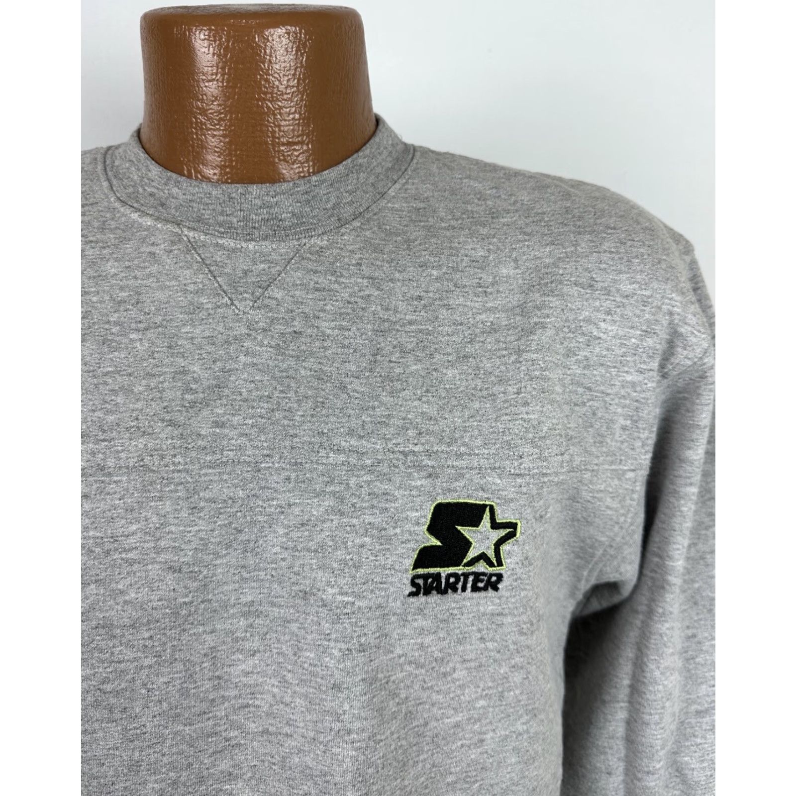 Starter VINTAGE Starter 90s Y2K Heather Gray Sweatshirt MENS S Crewneck Boxy ST AINS Size US S / EU 44-46 / 1 - 3 Thumbnail