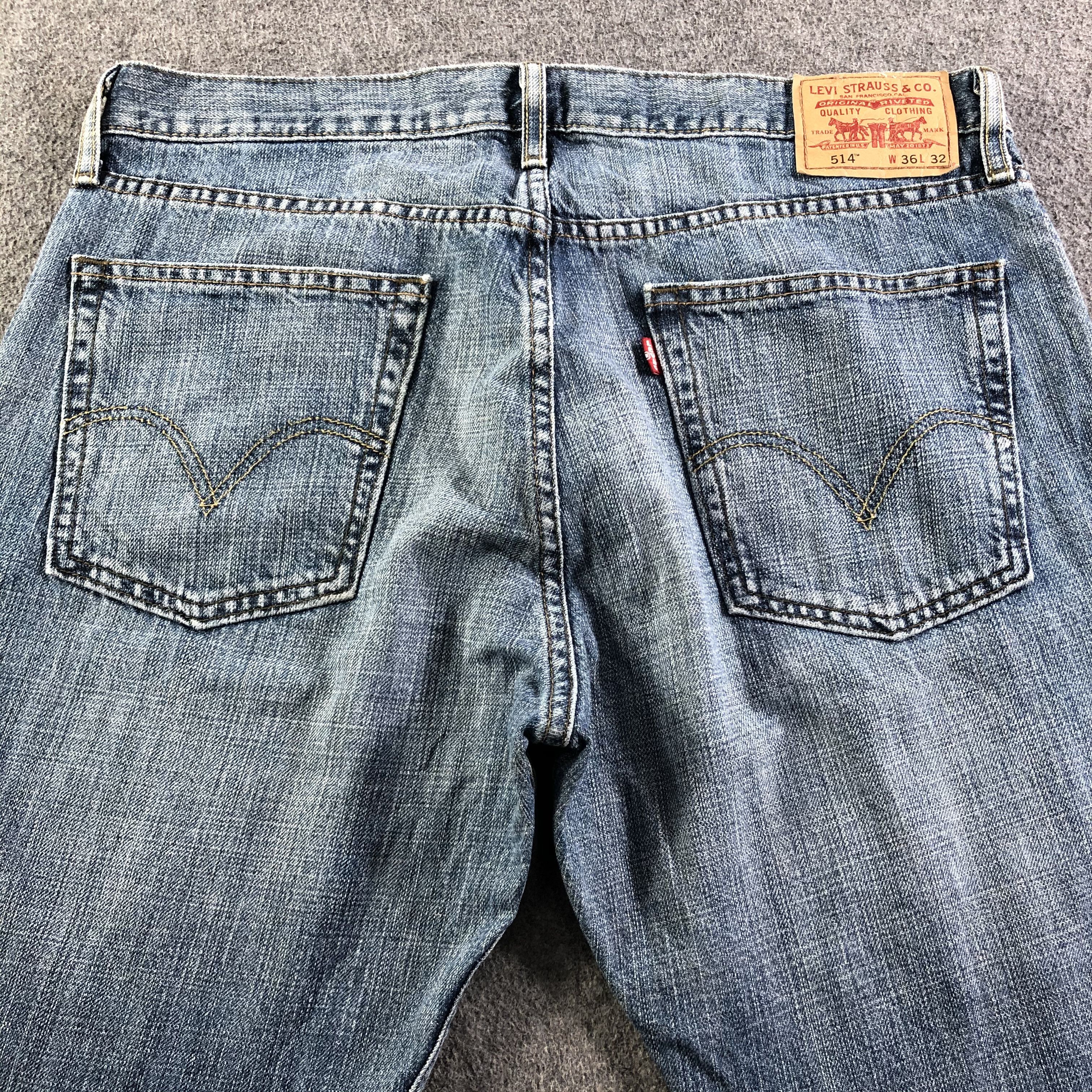 Levi's Vintage Blue Wash Levis 514 Jeans-J3425 Size US 37 - 4 Thumbnail