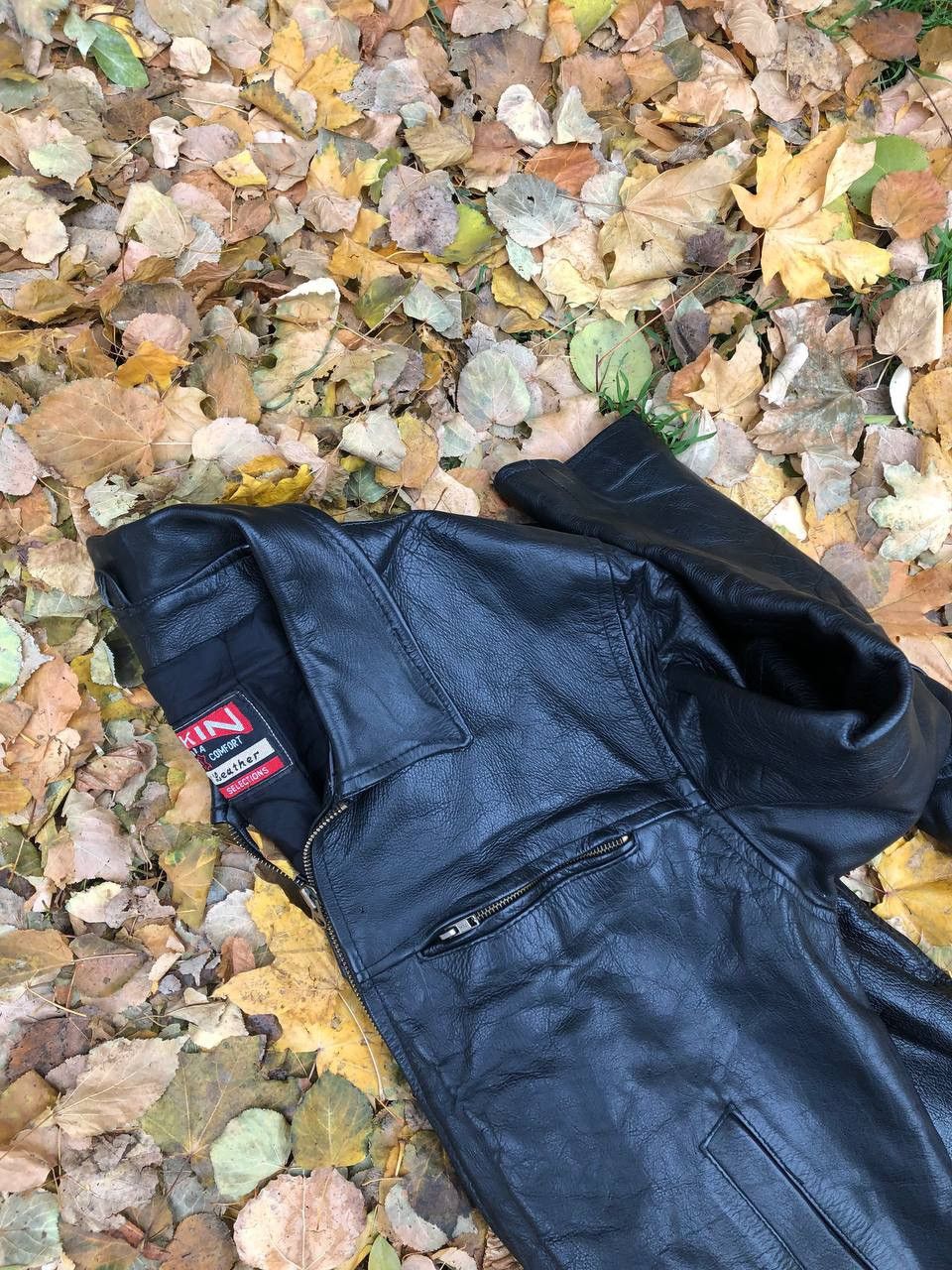 Vintage VERY RARR SKIN ELEGANCE COMFORT REAL LEATHER JACKET RETRO Size US XL / EU 56 / 4 - 12 Thumbnail