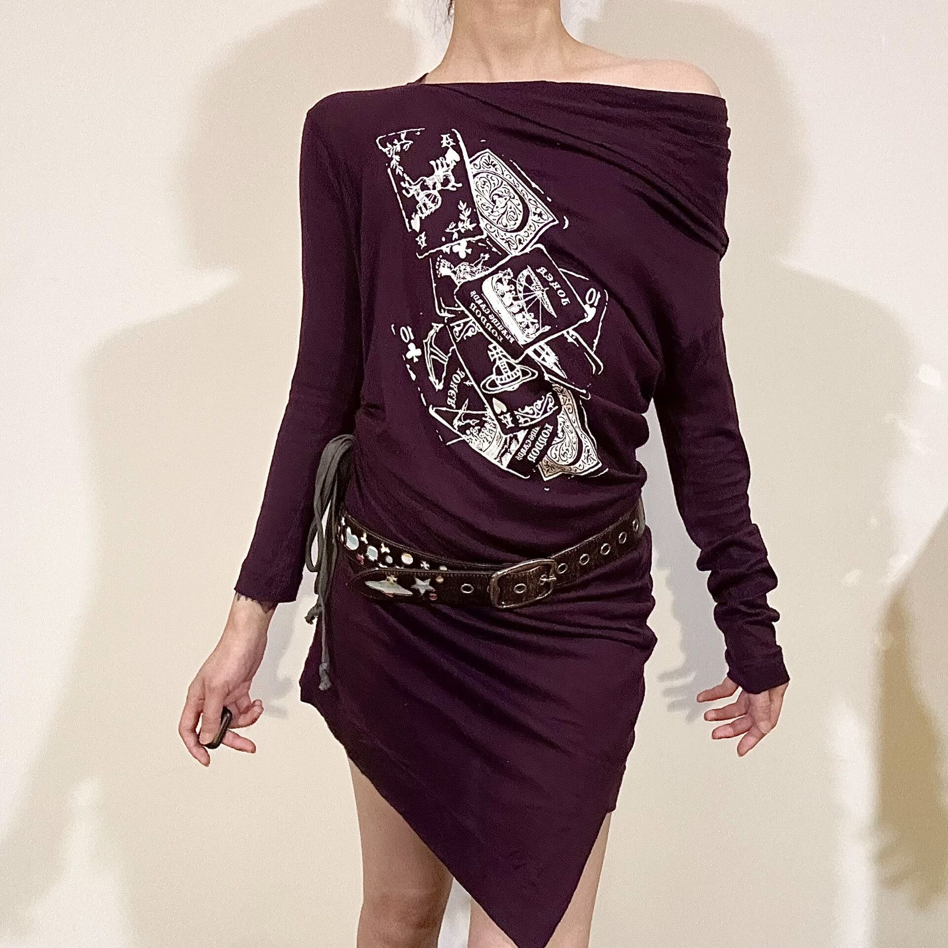 Vivienne Westwood purple irregular T-shirt dress with print Size S / US 4 / IT 40 - 1 Thumbnail
