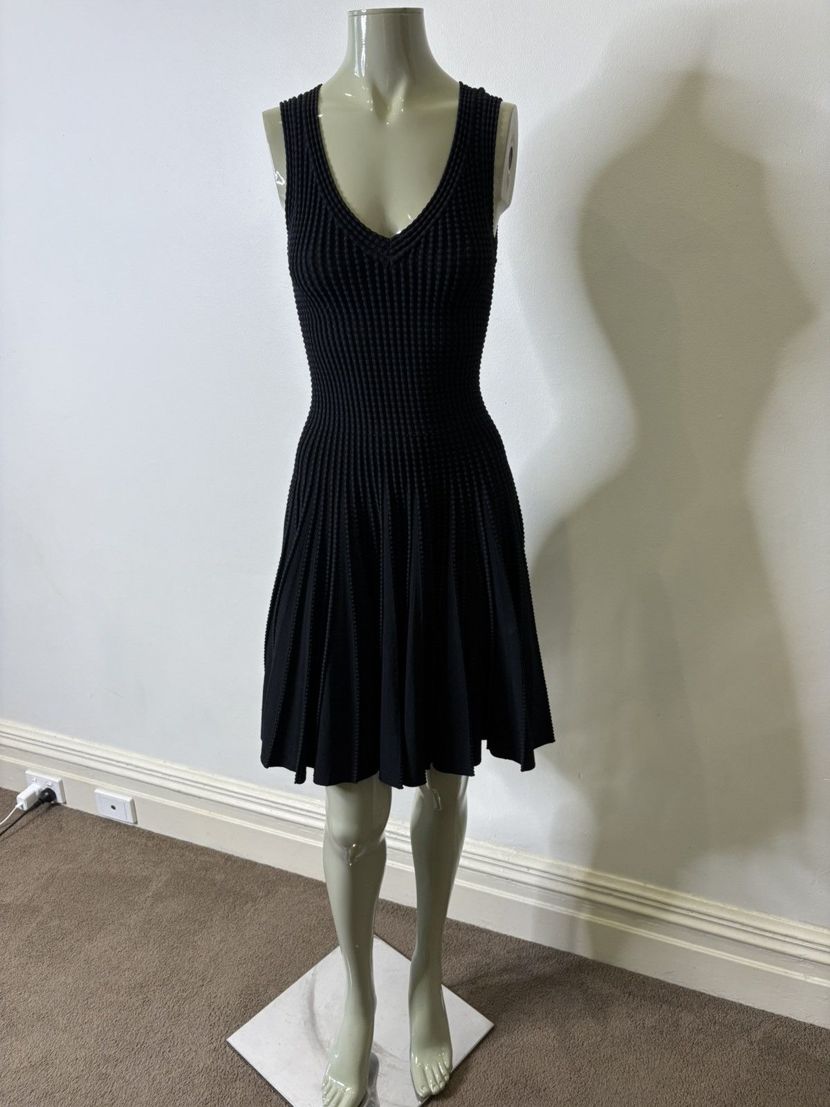 Alaia Azzedine Alaïa Pleated Mini Dress Rare Size XS / US 0-2 / IT 36-38 - 5 Thumbnail