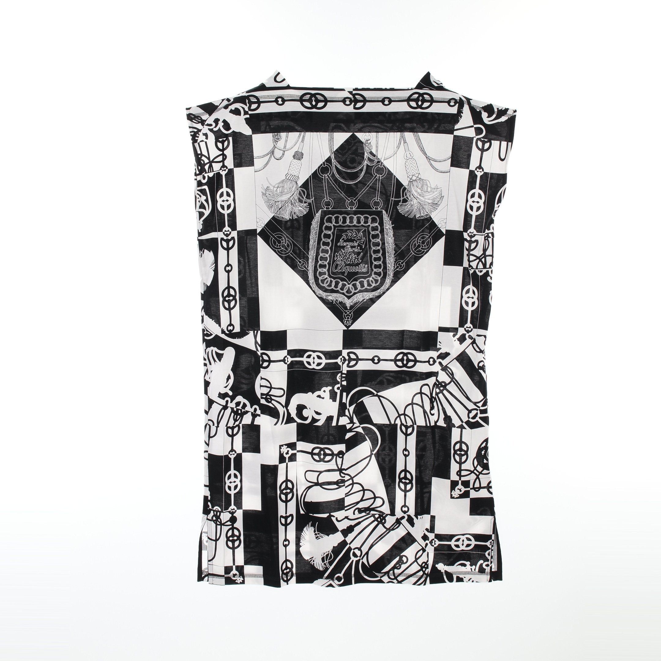 Hermes Hermes Cliquetis One Piece Cotton Black White Size ONE SIZE - 1 Thumbnail