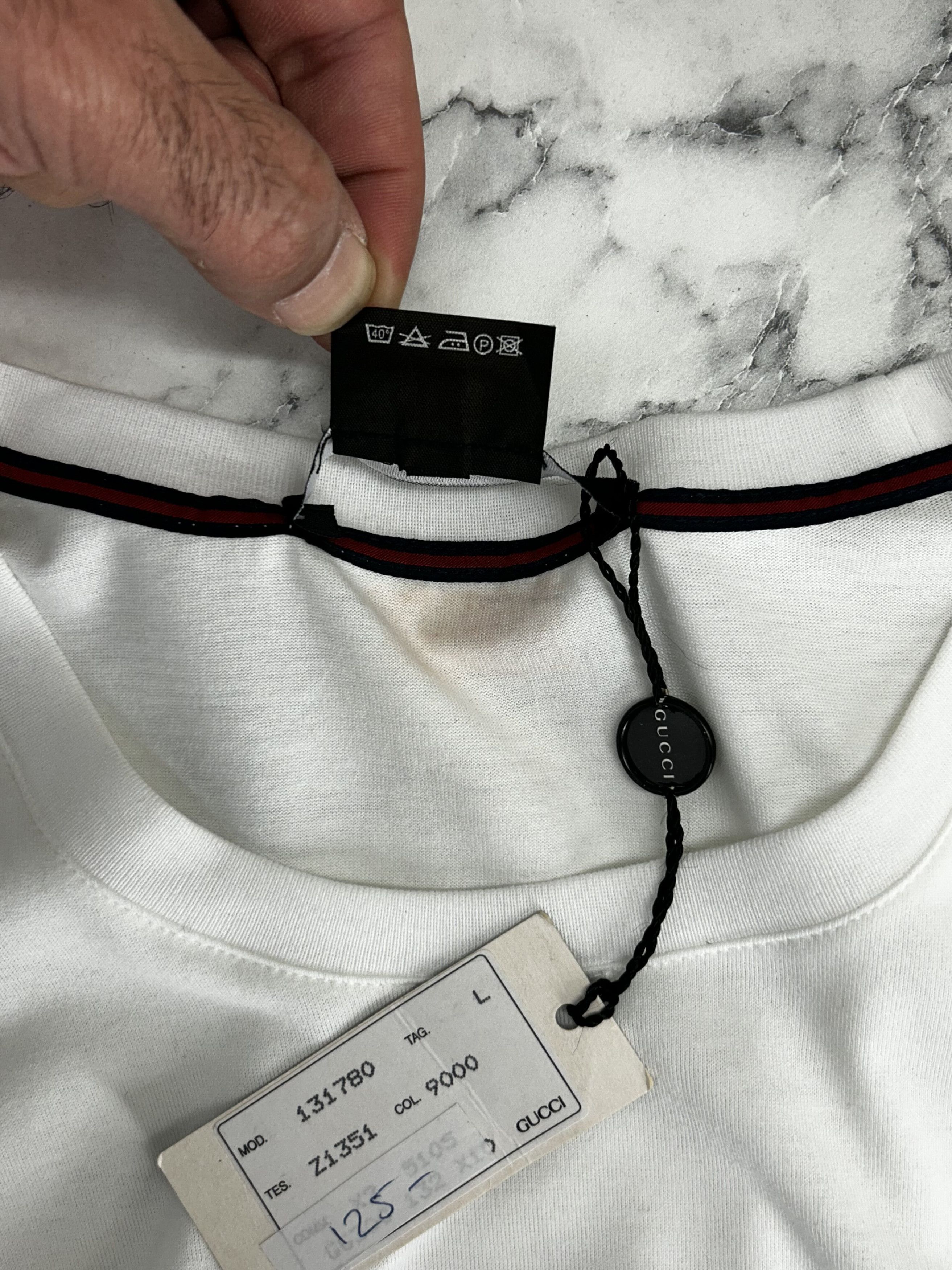 Gucci Gucci Long Sleeve White T-Shirt Size US L / EU 52-54 / 3 - 5 Thumbnail