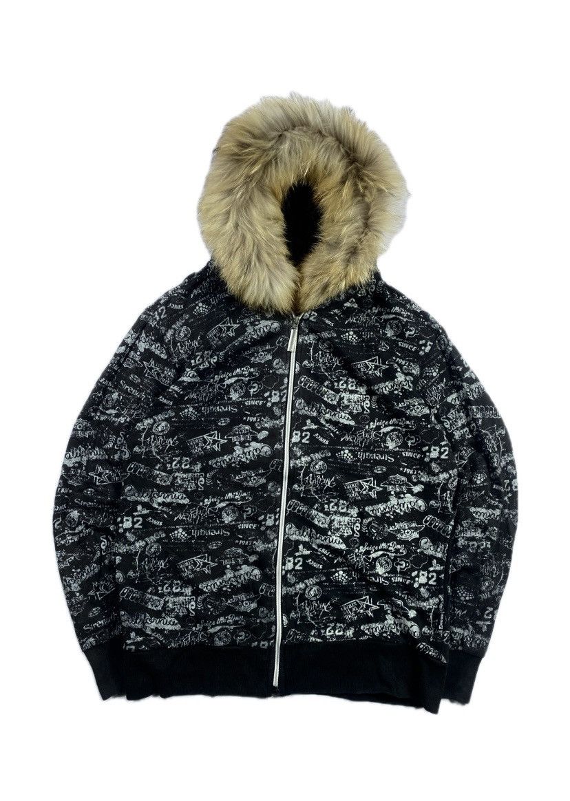 Hysteric Glamour Japanese Bad Boy Poem Gothic Zip Fur Hoodie Lgb Ifsix style Size US L / EU 52-54 / 3 - 2 Thumbnail