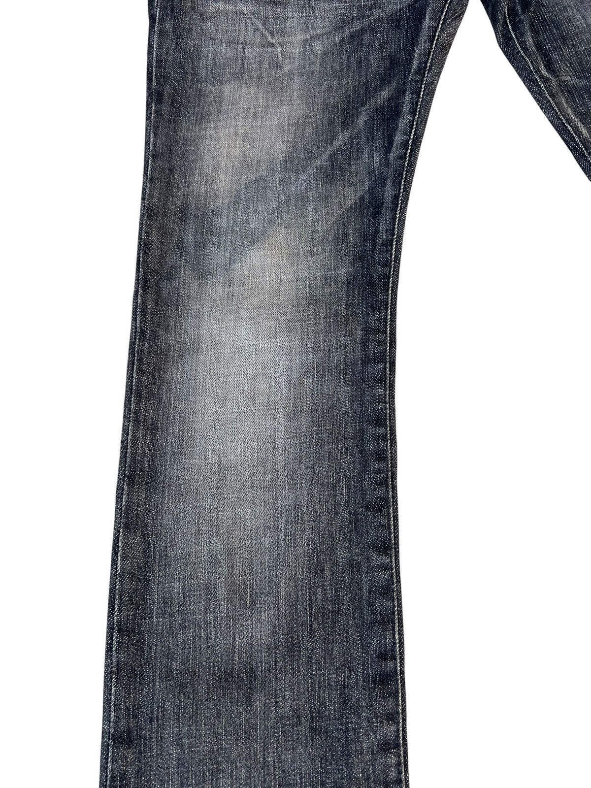 Shellac Jama Rico Japan Faded Distressed Ankle Zipper Denim Jeans Size US 29 - 9 Thumbnail