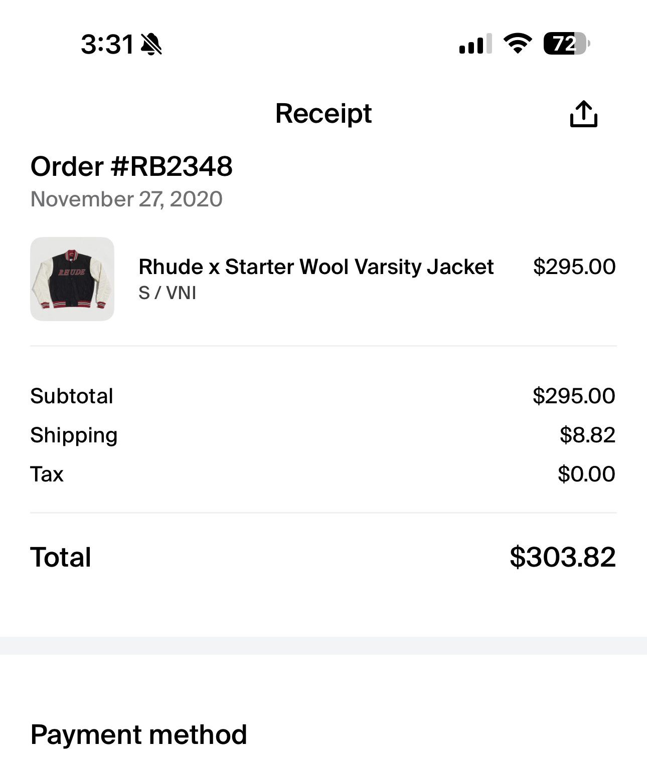 Rude × Starter Rhude Starter Varsity Jacket Size US S / EU 44-46 / 1 - 9 Thumbnail