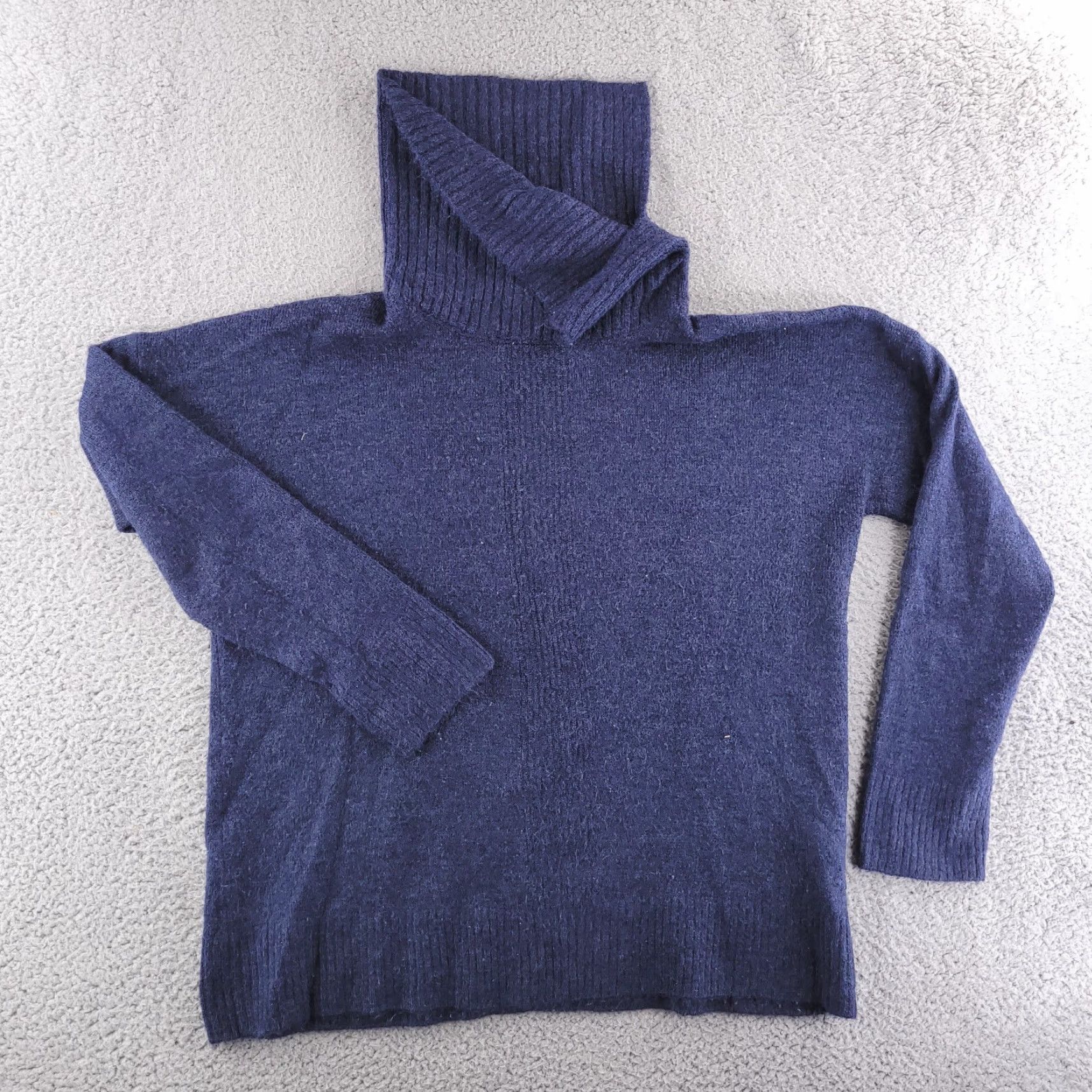 Banana Republic Banana Republic Sweater Womens Medium Blue Turtleneck Stretch Knit Size M / US 6-8 / IT 42-44 - 2 Thumbnail