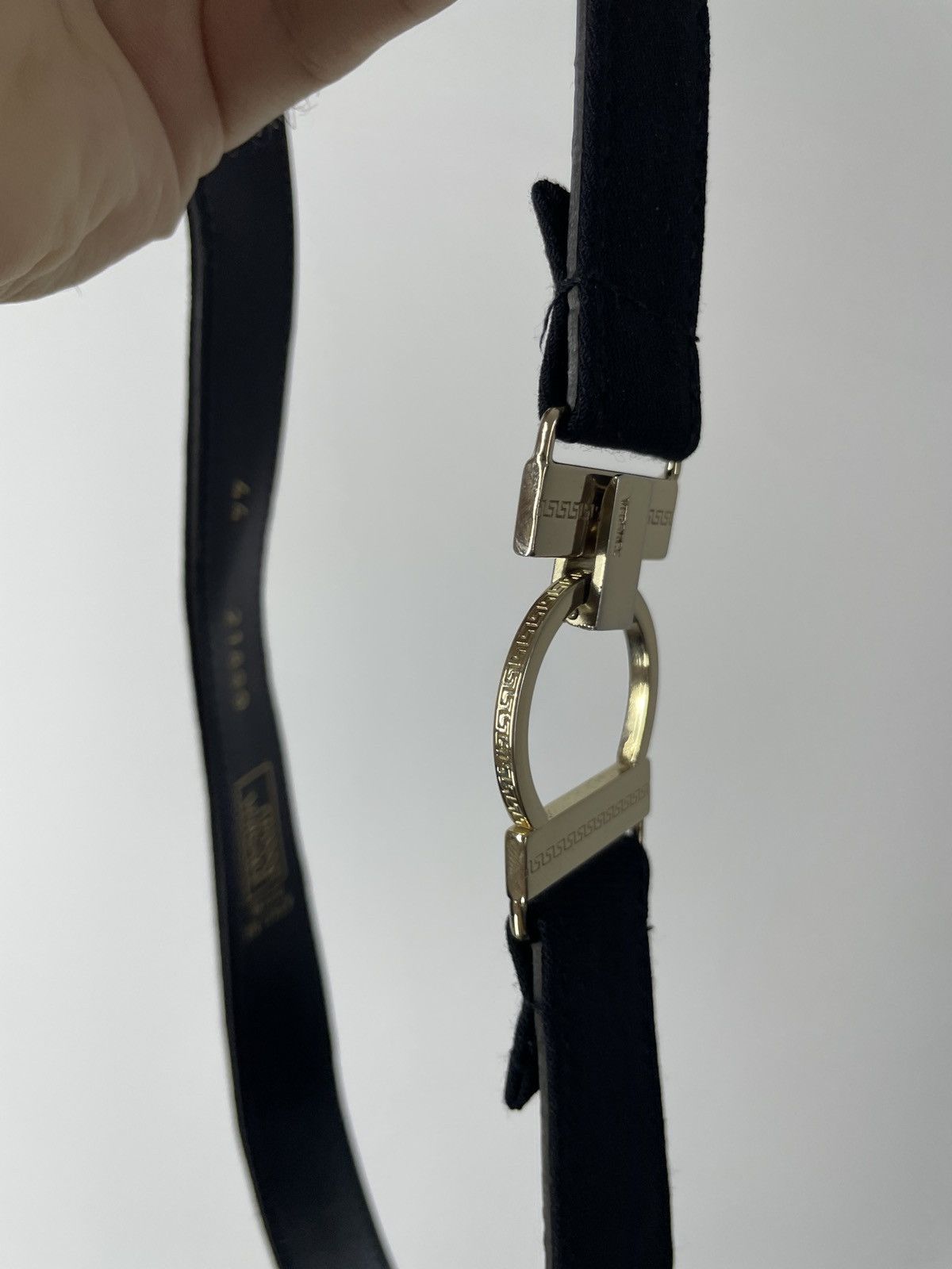Versace Vintage Gianni Versace Leather and cotton belt Size ONE SIZE - 3 Thumbnail