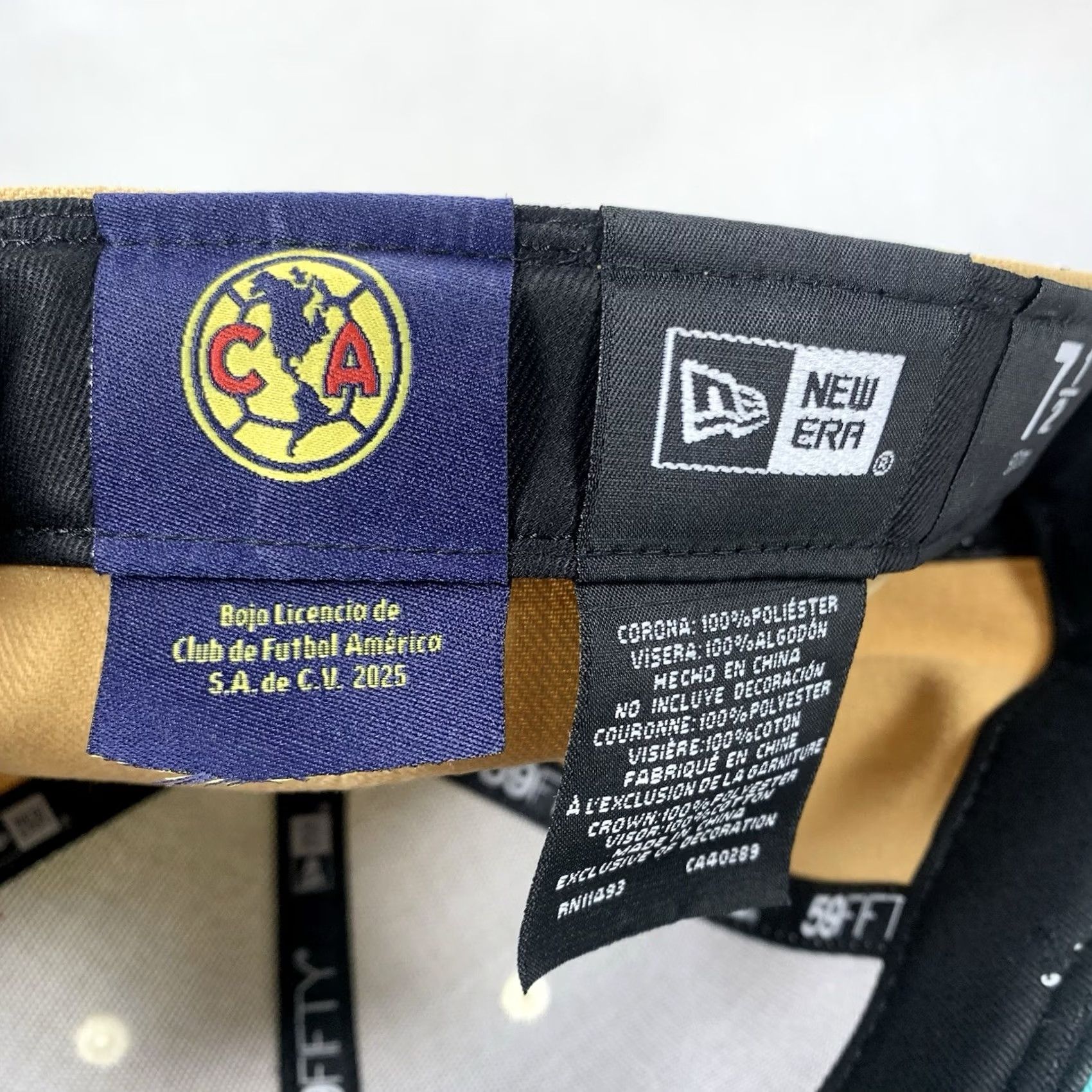 New Era NEW ERA 59FIFYT CLUB AMERICA FUTBOL SOCCER HAT SIZE 7 1/2 Beige Size ONE SIZE - 7 Thumbnail