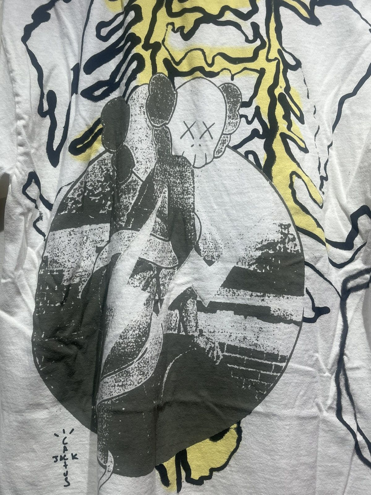 Fragment Design × Kaws × Travis Scott Travis Scott Cactus Jack x Fragment tee Size US L / EU 52-54 / 3 - 7 Thumbnail