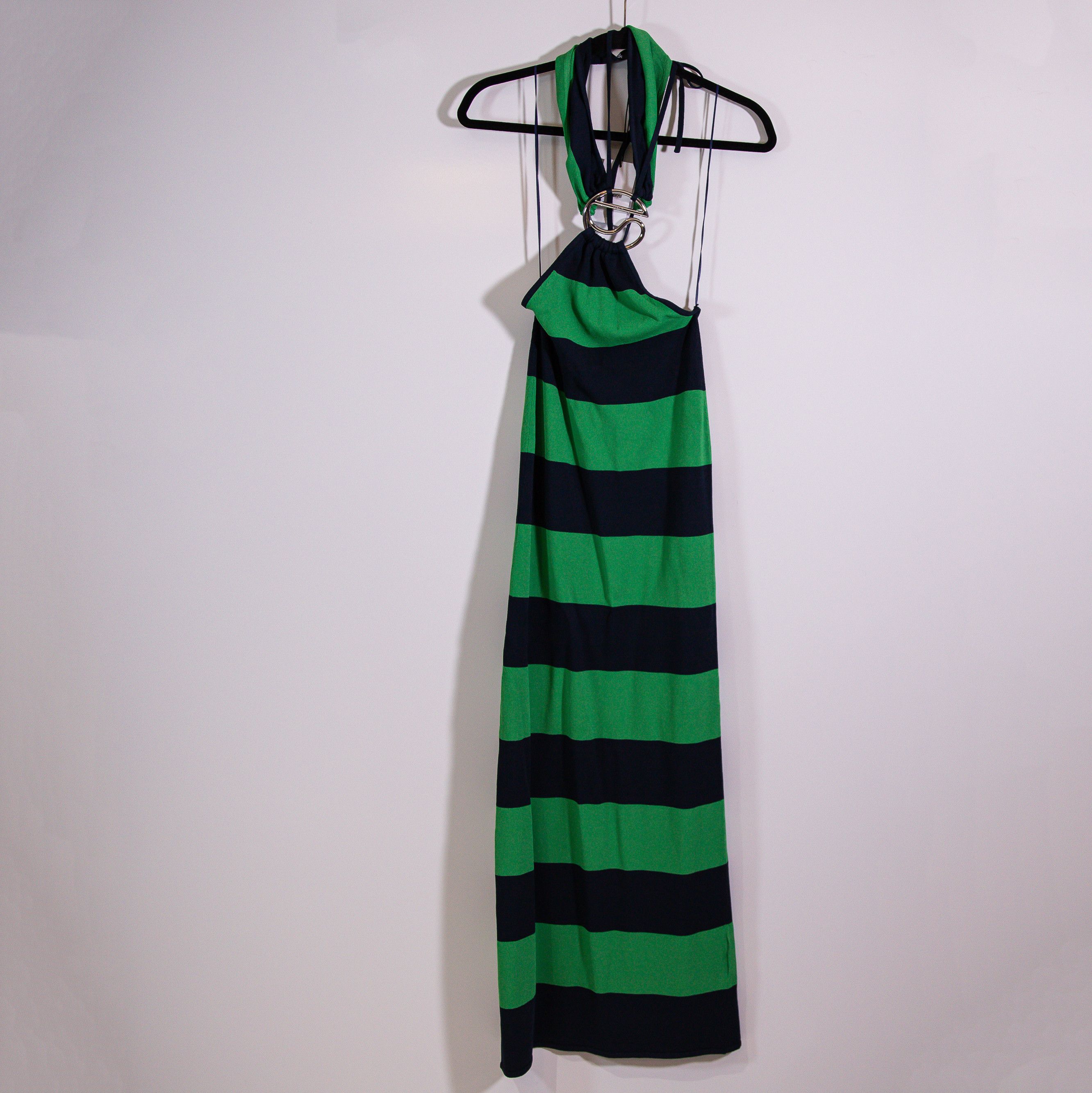 Coperni NEW Coperni Green Navy Blue Striped Size S / US 4 / IT 40 - 1 Thumbnail