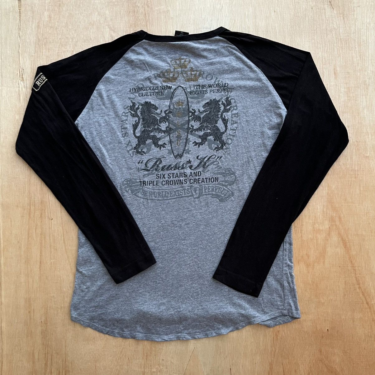 Other RUSS K RAGLAN Y2K VINTAGE JAPANESE BRAND Size US M / EU 48-50 / 2 - 5 Thumbnail