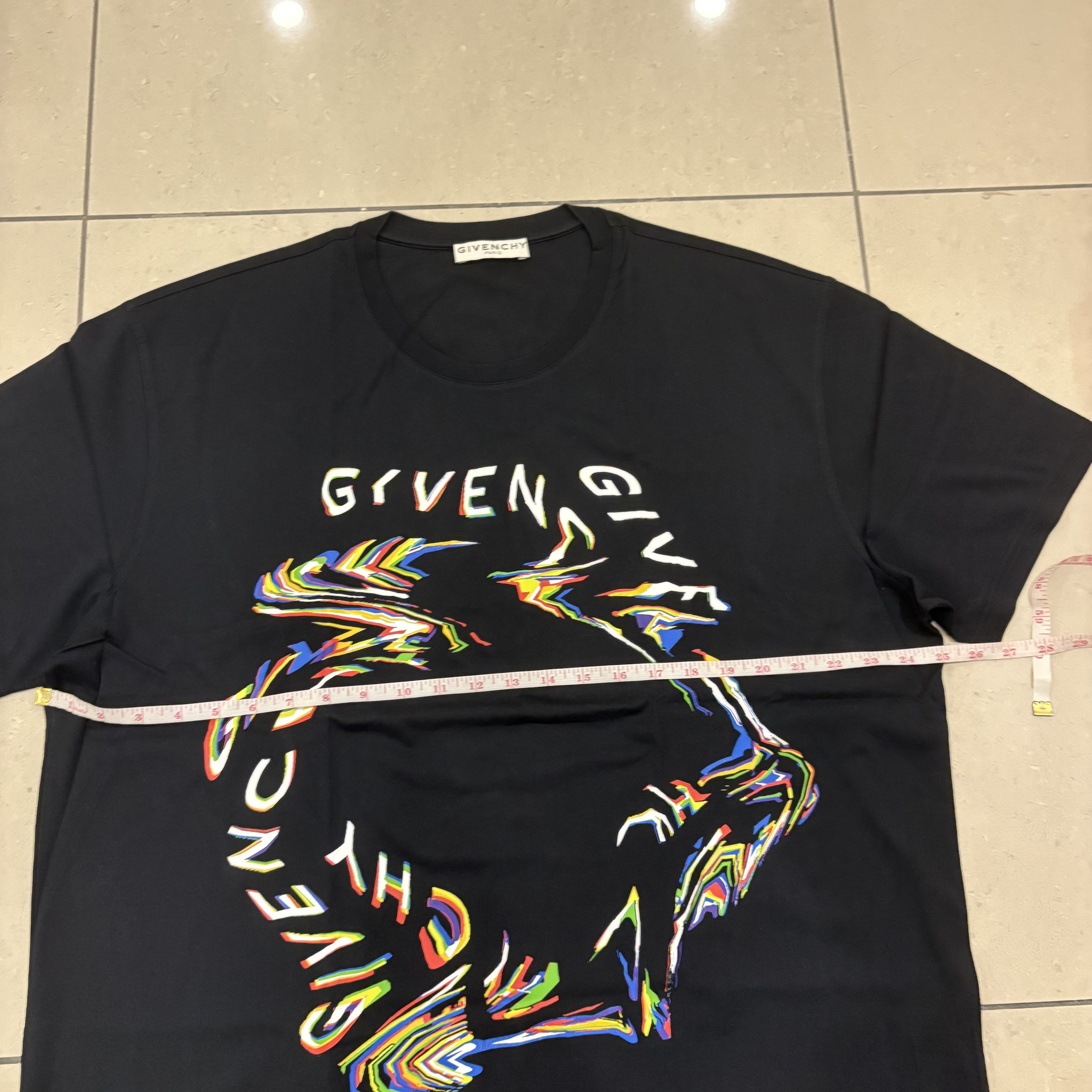 Givenchy Givenchy Paris Glitch Printed T-Shirt Size US XXL / EU 58 / 5 - 4 Thumbnail