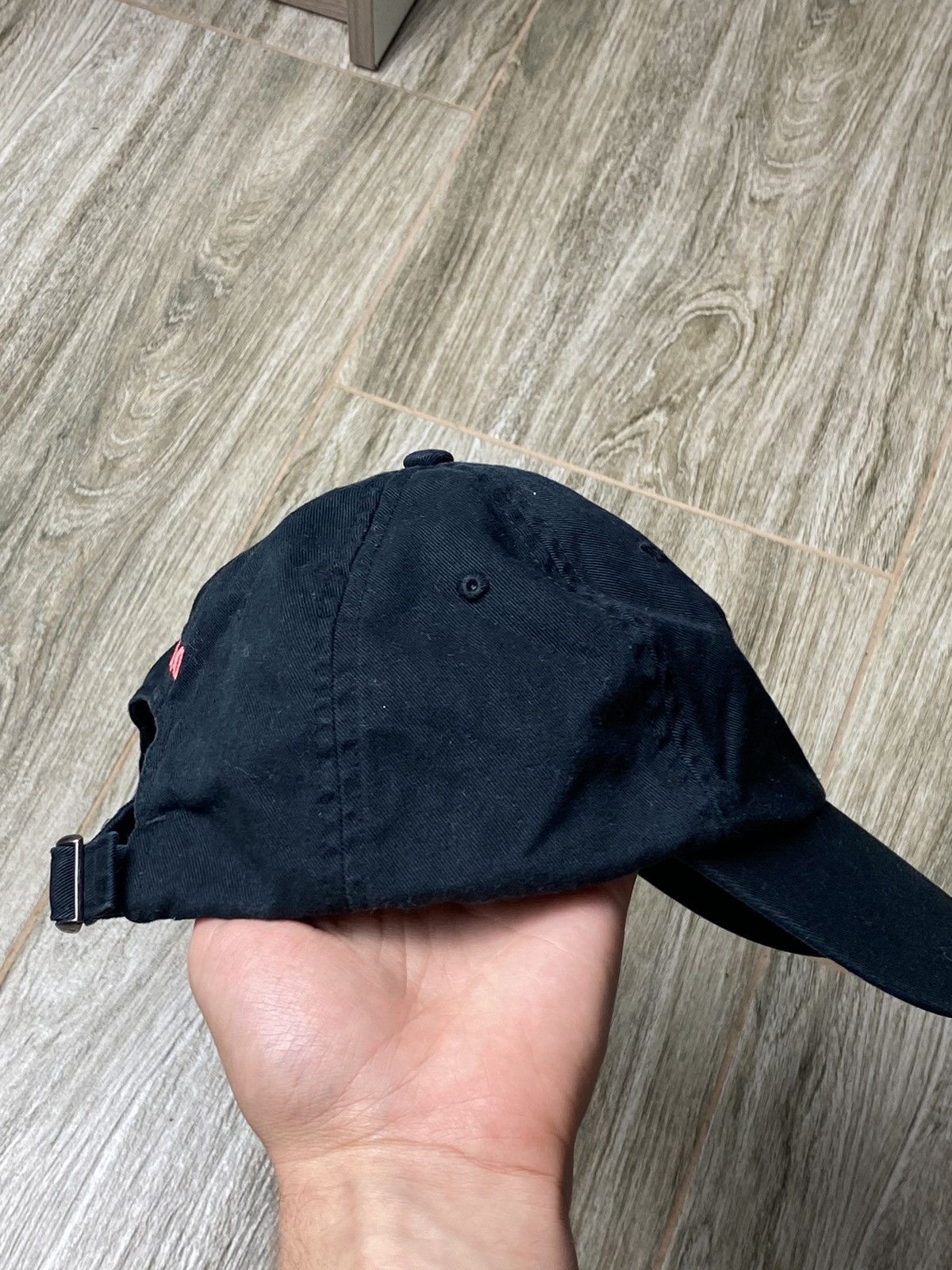 Polo Ralph Lauren × Vintage Cap Polo Ralph Lauren Vintage Streetwear Y2k Denim Pink Size ONE SIZE - 4 Thumbnail