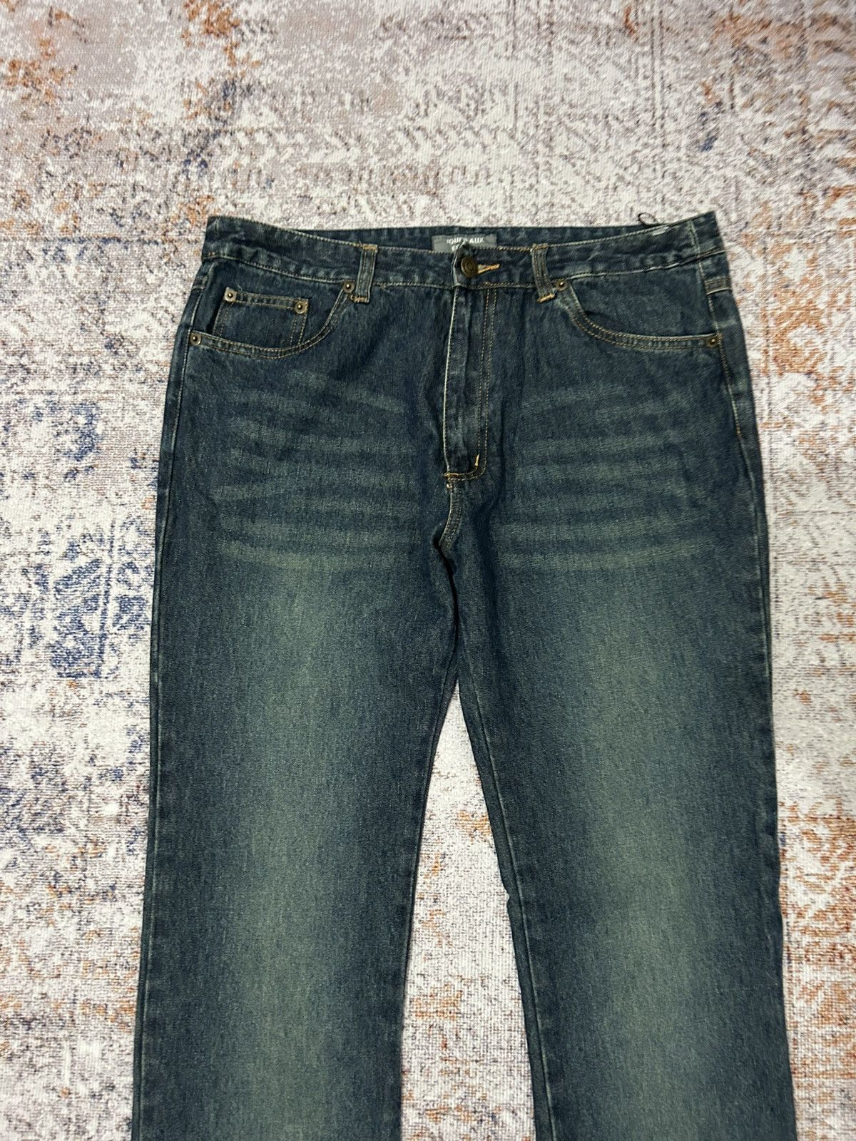 If Six Was Nine Jouer Aux Echecs Flared Bell Buttom Jeans Size US 32 / EU 48 - 8 Thumbnail