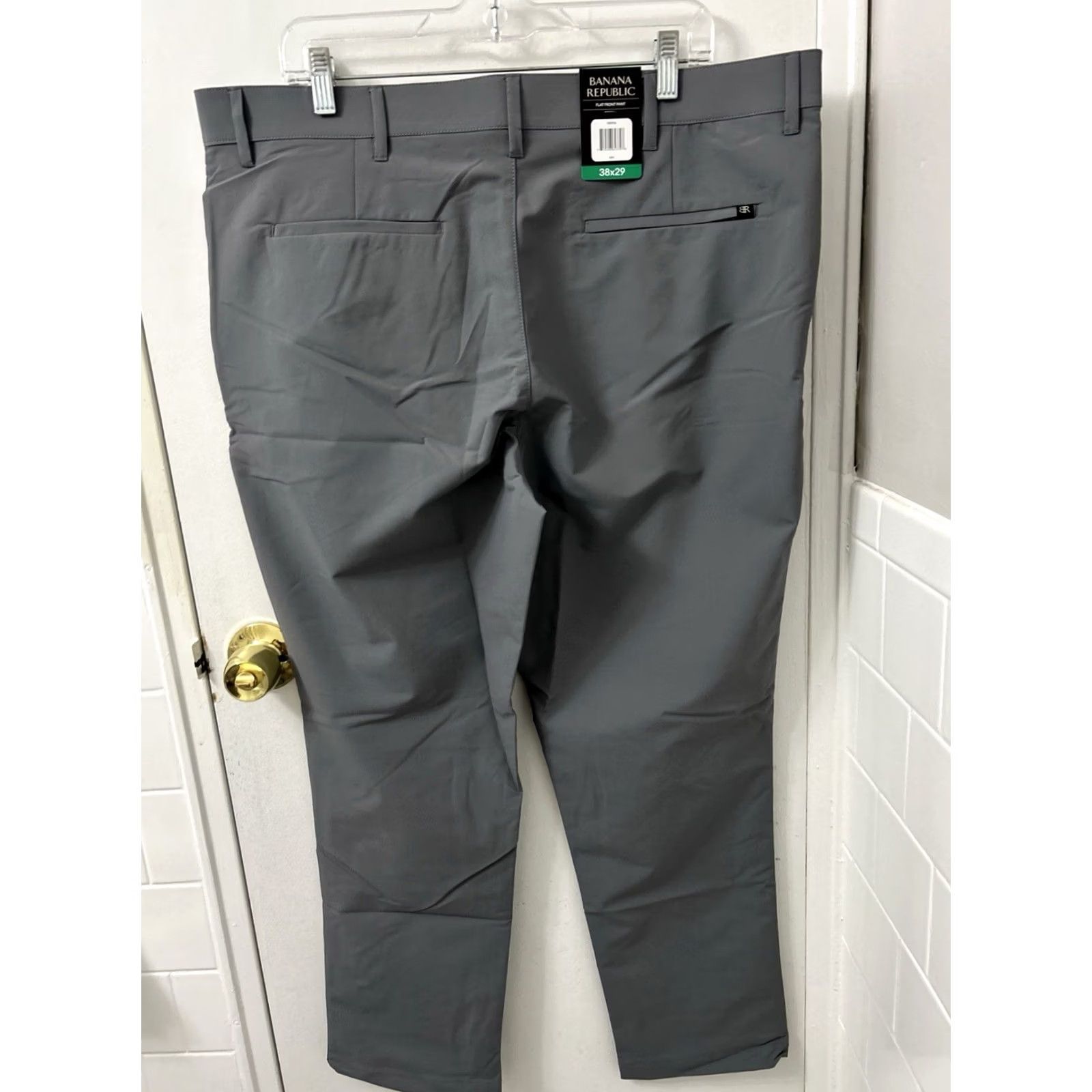 Banana Republic Banana Republic Pants Mens 38x29 Gray Flat Front Trousers Pockets Classic Style Size US 38 / EU 54 - 6 Thumbnail
