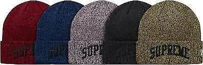 New Era × Supreme Supreme x New Era Arc Logo Beanie Yellow Black FW18 Size ONE SIZE - 12 Thumbnail