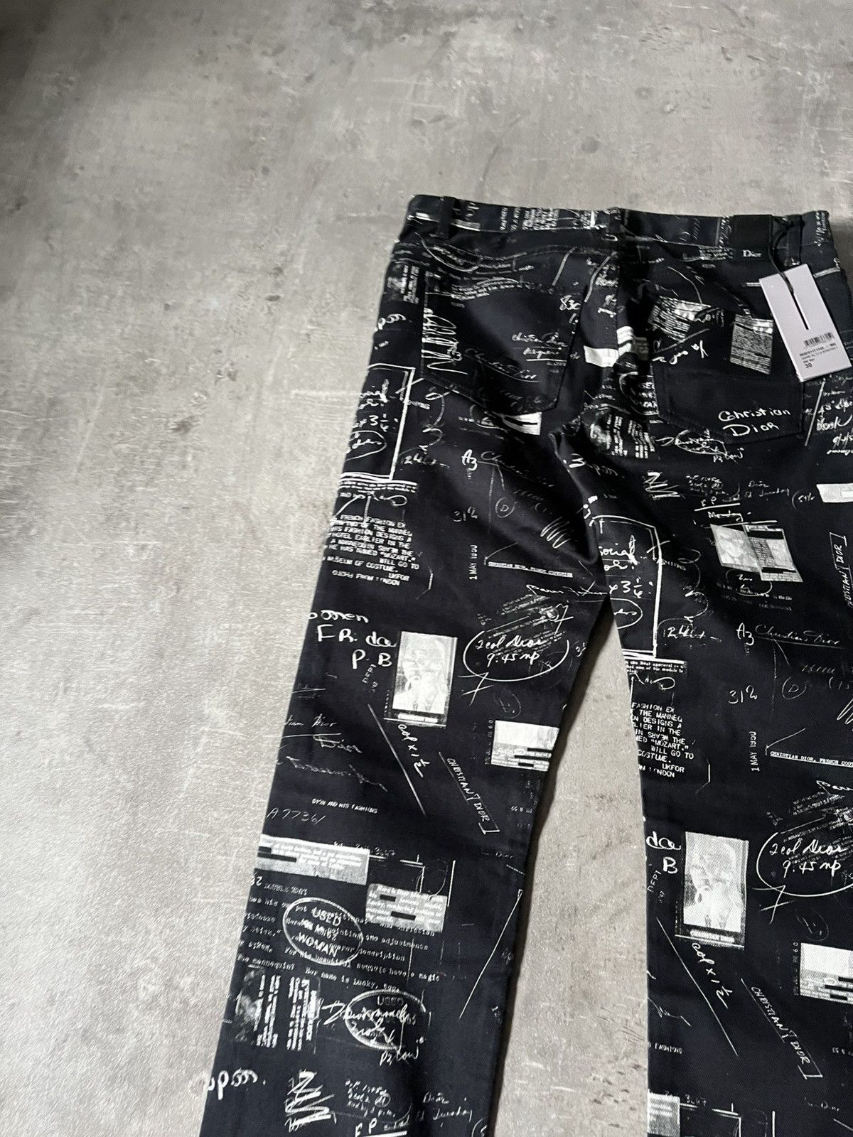 Dior Dior doodle denim black jeans rare Size US 30 / EU 46 - 10 Thumbnail