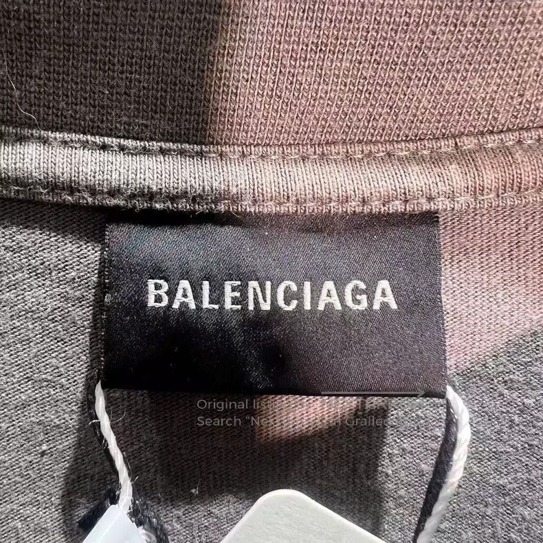 Balenciaga Balenciaga Short-sleeve with embroidered letter logo on th Size US L / EU 52-54 / 3 - 2 Thumbnail