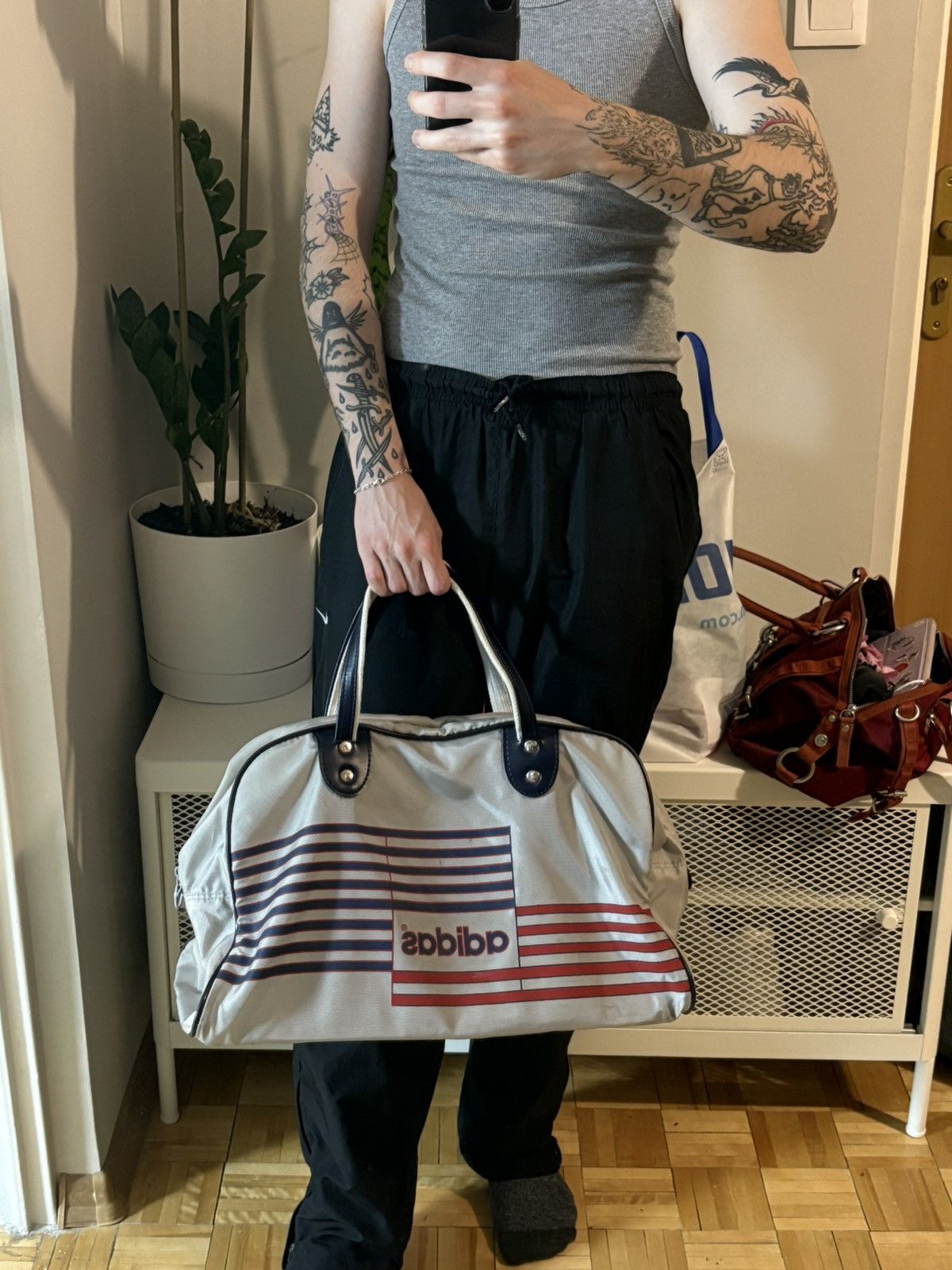 Adidas 80s adidas vintage bowling large bag Size ONE SIZE - 3 Thumbnail