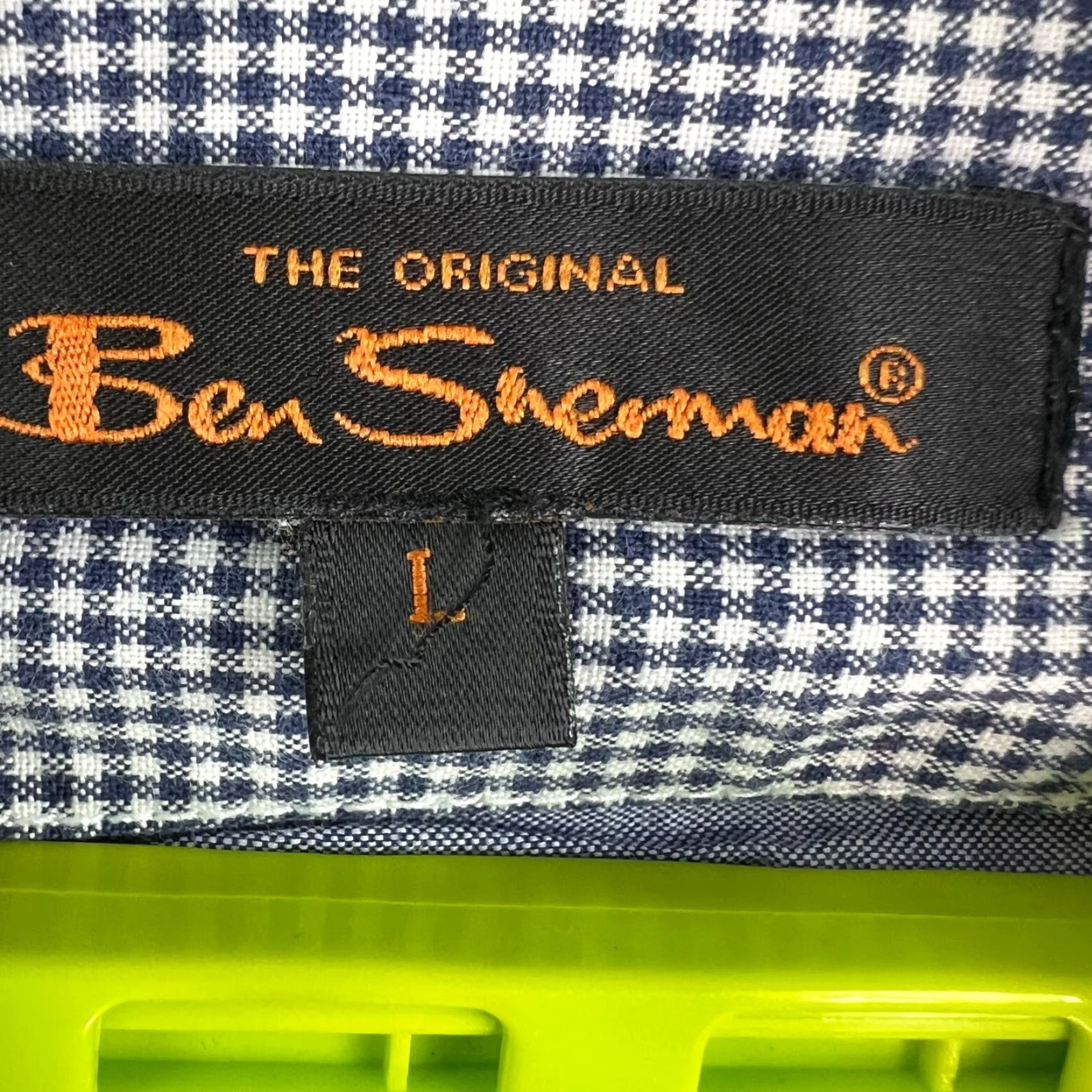 Ben Sherman Ben Sherman Plaid Button-Up Shirt Mens L Blue Long Sleeve Size US L / EU 52-54 / 3 - 5 Thumbnail