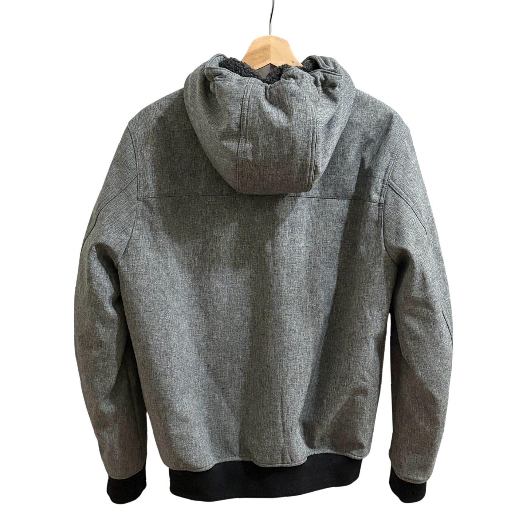 Levi's Levi's Bomber Jacket Mens Small Gray Softshell Fleece-Lined Hooded Full Zip Size US S / EU 44-46 / 1 - 2 Thumbnail
