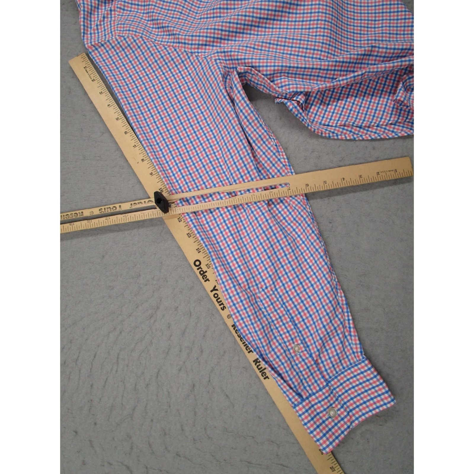 Vineyard Vines Vineyard Vines Shirt Mens 2XL Pink Blue Gingham Slim Fit Whale Shirt Performance Size US XXL / EU 58 / 5 - 7 Thumbnail