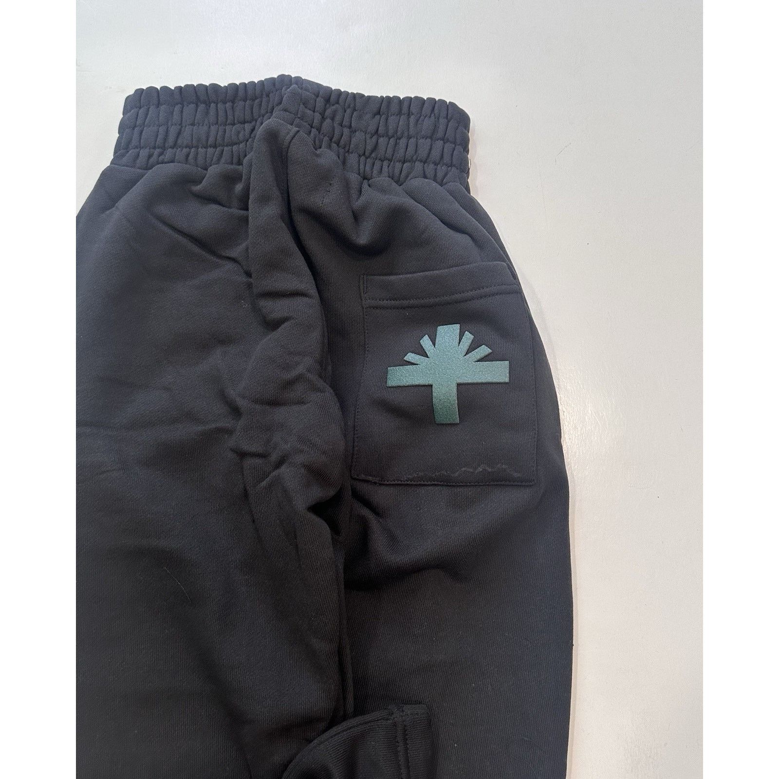 Vertabrae VERTABRAE Straight Leg Sweatpants In Black/ Green Size US 30 / EU 46 - 5 Thumbnail