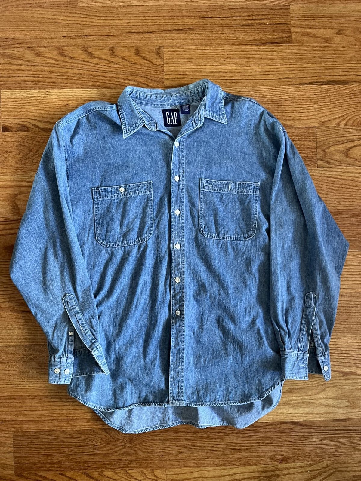 Gap Vintage Denim Gap Shirt Size US L / EU 52-54 / 3 - 1 Thumbnail