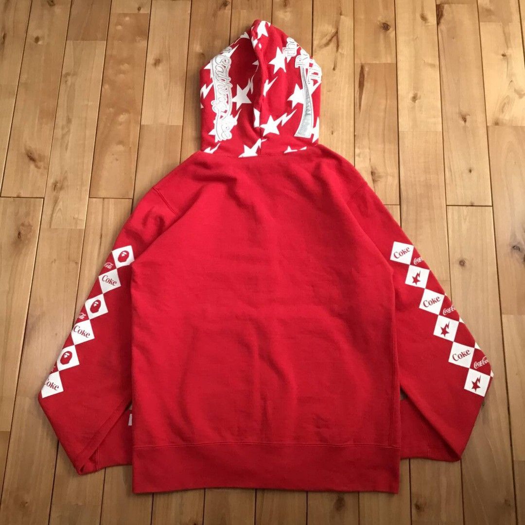 Bape × Coca Cola BAPE × COCA COLA full zip hoodie a bathing ape star BAPE STA Size US L / EU 52-54 / 3 - 5 Thumbnail