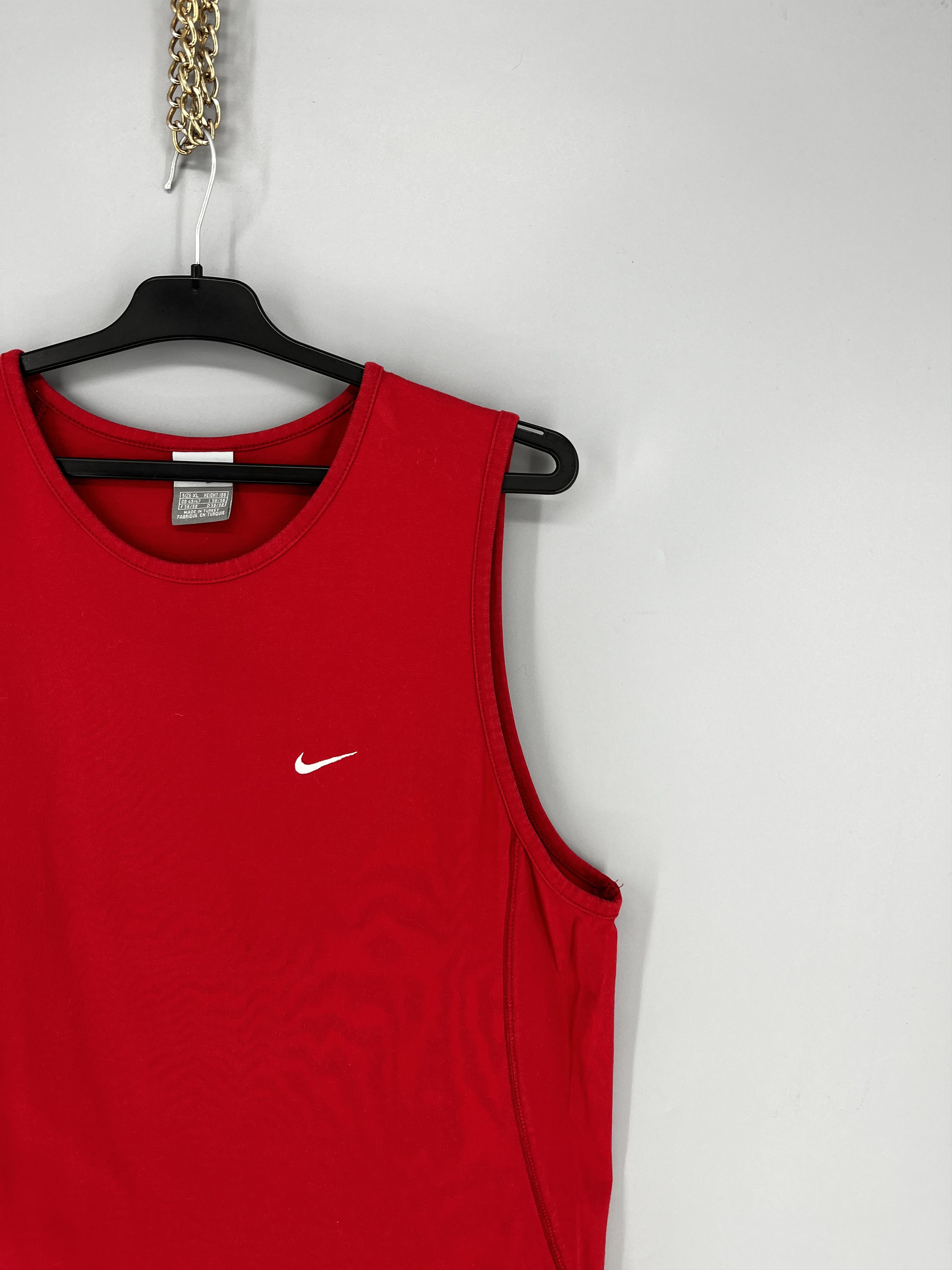 Nike Vintage Nike Tank Top Shirt Mens Red Sleeveless Logo Size US L / EU 52-54 / 3 - 5 Thumbnail