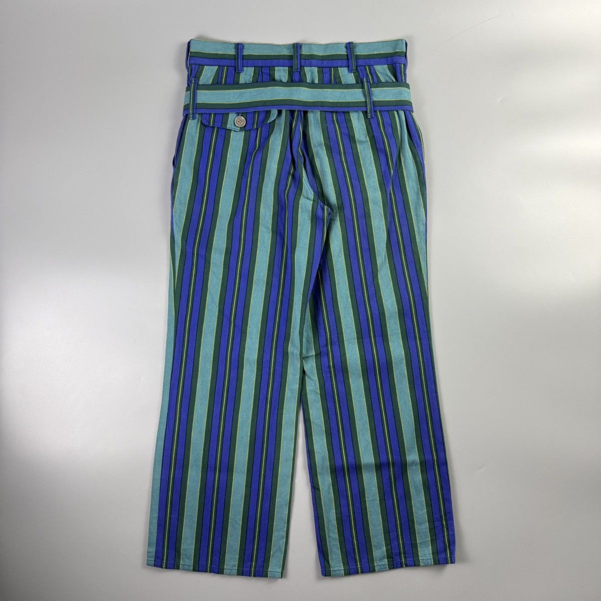 Comme des Garcons Homme Plus CDG Homme Plus - F/W 2001 - Belted Stripe Pants Size US 30 / EU 46 - 6 Thumbnail